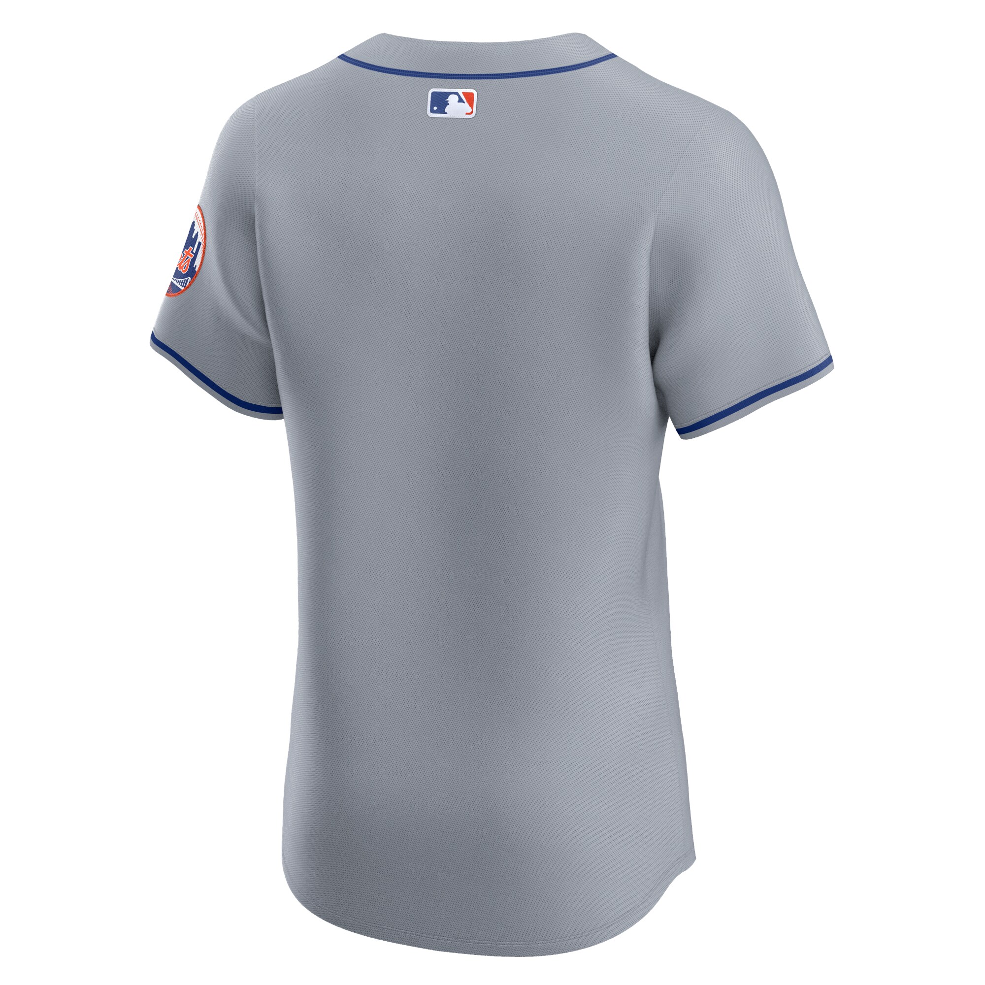 New York Mets  Road Vapor Premier Elite Patch Jersey - Gray