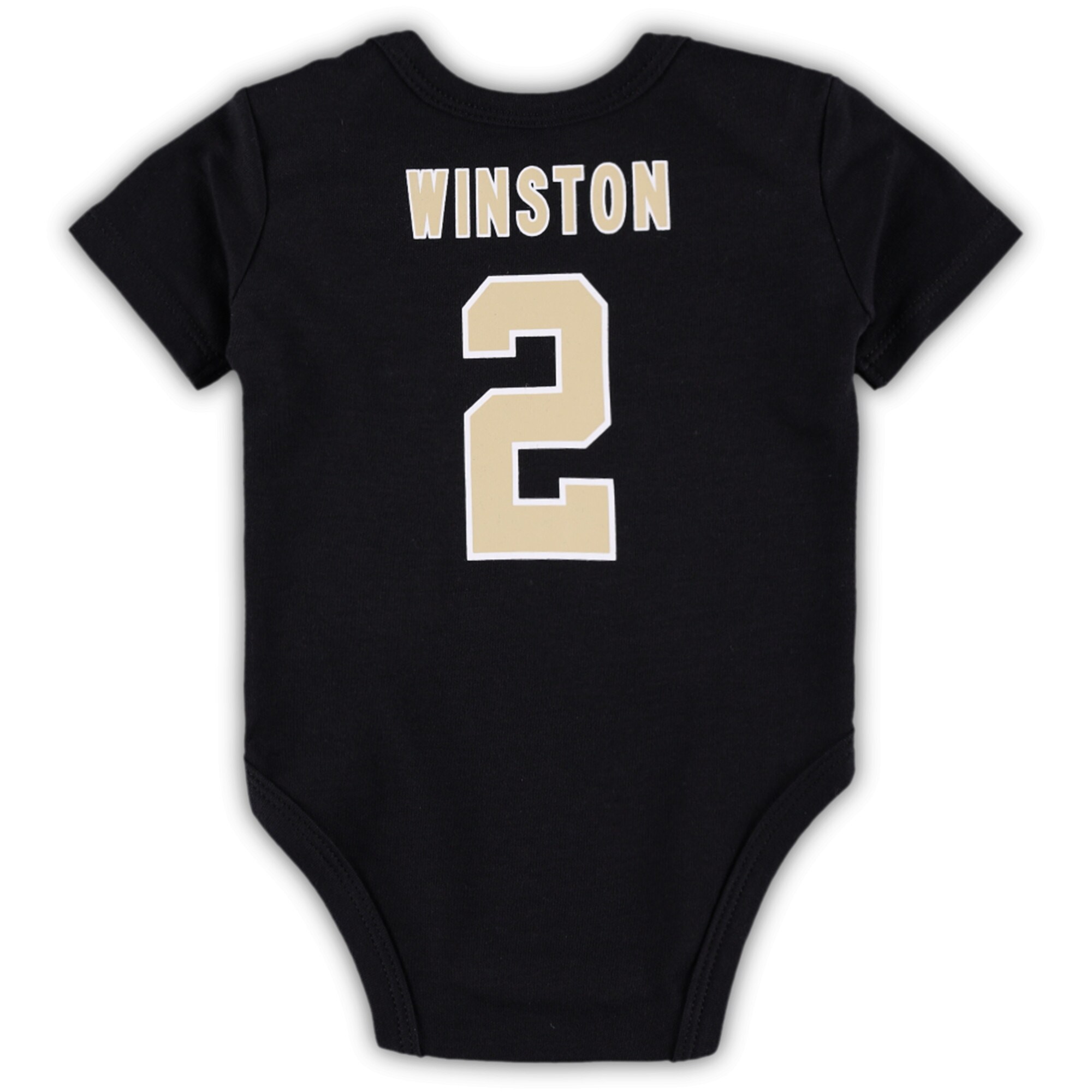 Jameis Winston New Orleans Saints Newborn & Infant Team Player Bodysuit - Black