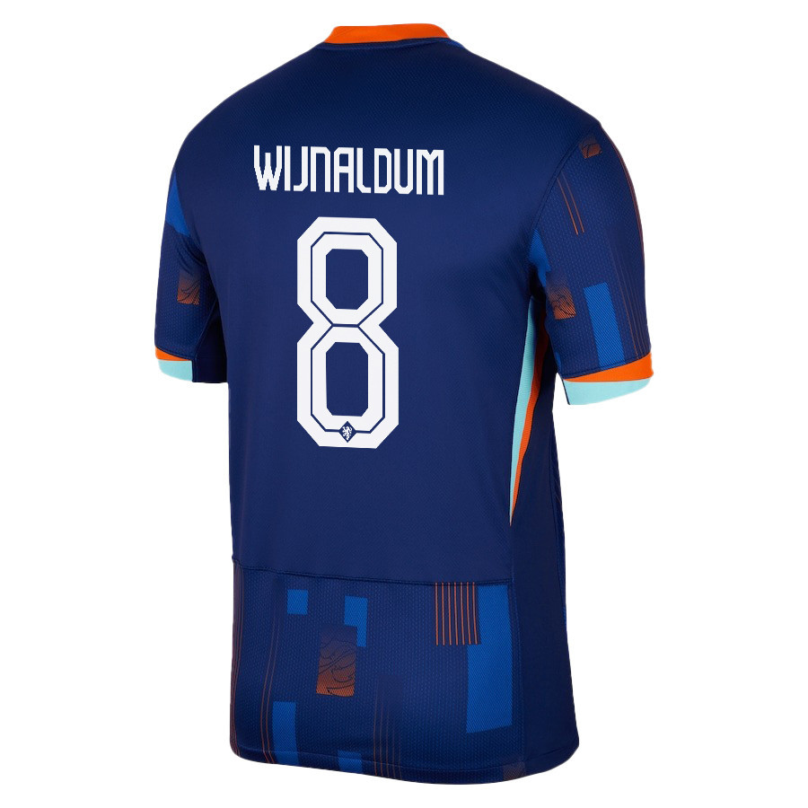 Georginio Wijnaldum 8 Netherlands National Team 2024/25 Away Men Jersey - Navy