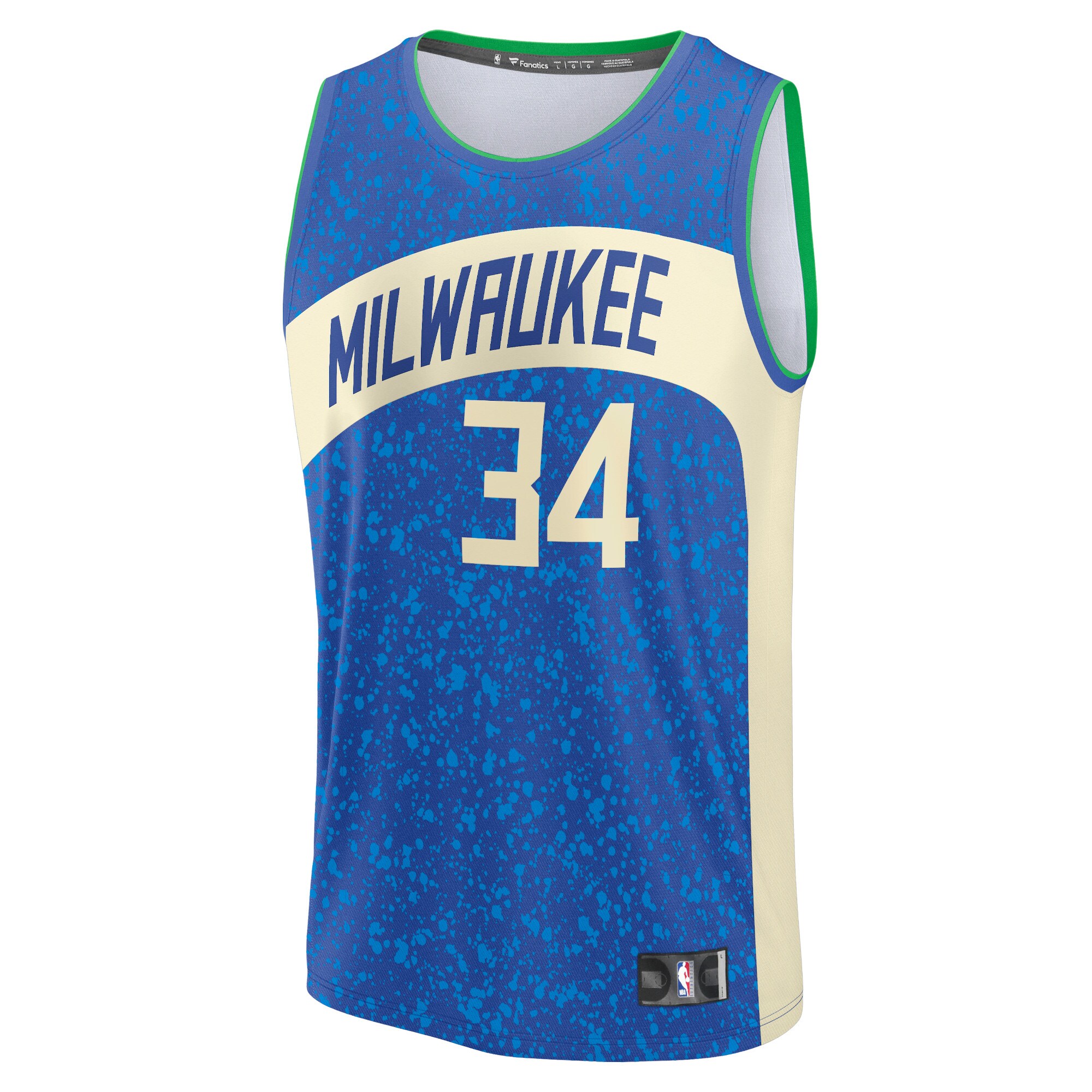Giannis Antetokounmpo Milwaukee Bucks Fanatics Fast Break Jersey - Royal - City Edition