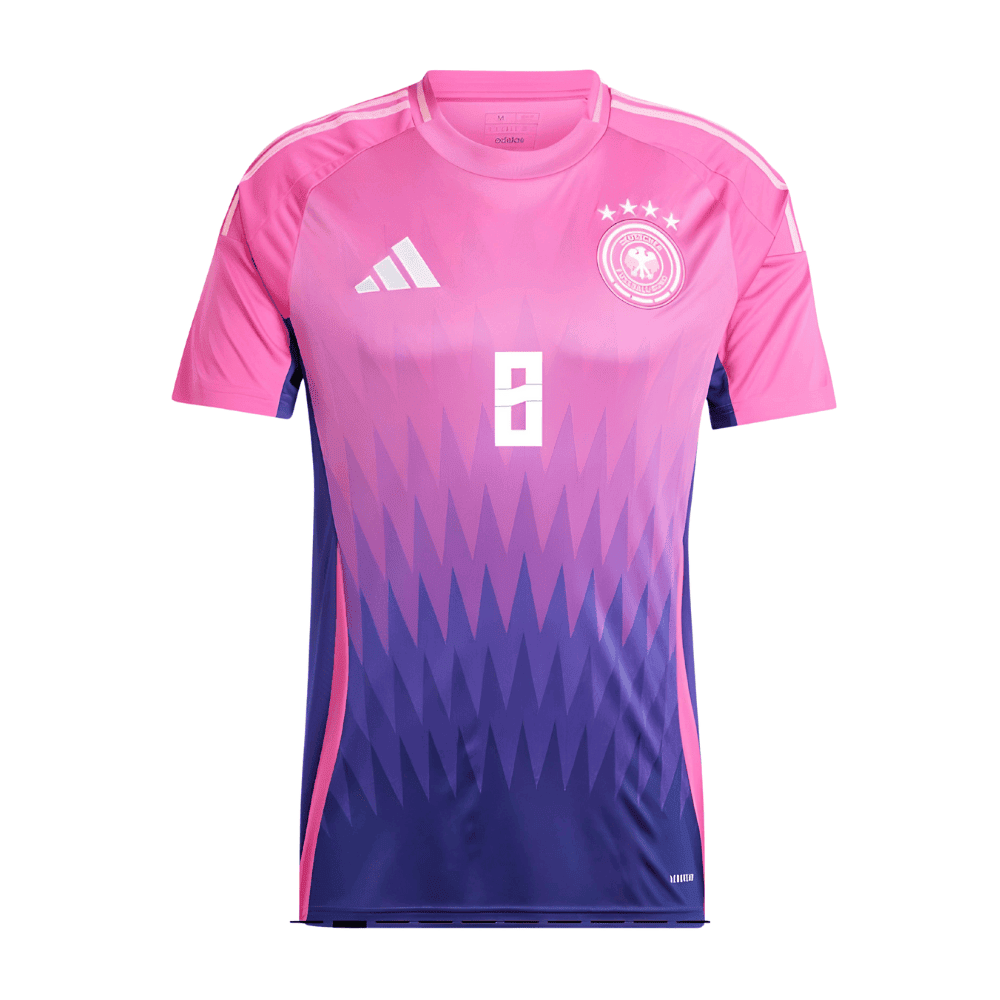 Toni Kroos 8 Germany National Team 2024 Away Men Jersey - Pink