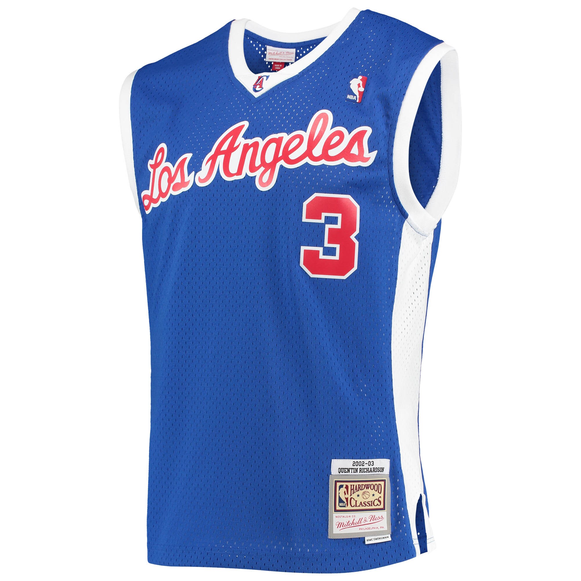 Quentin Richardson LA Clippers Mitchell & Ness 2001\/02 Hardwood Classics Swingman Jersey - Royal