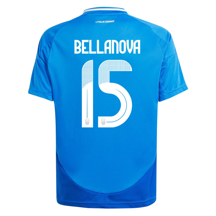 Raoul Bellanova 15 Italy National Team 2024/25 Home YOUTH Jersey - Blue