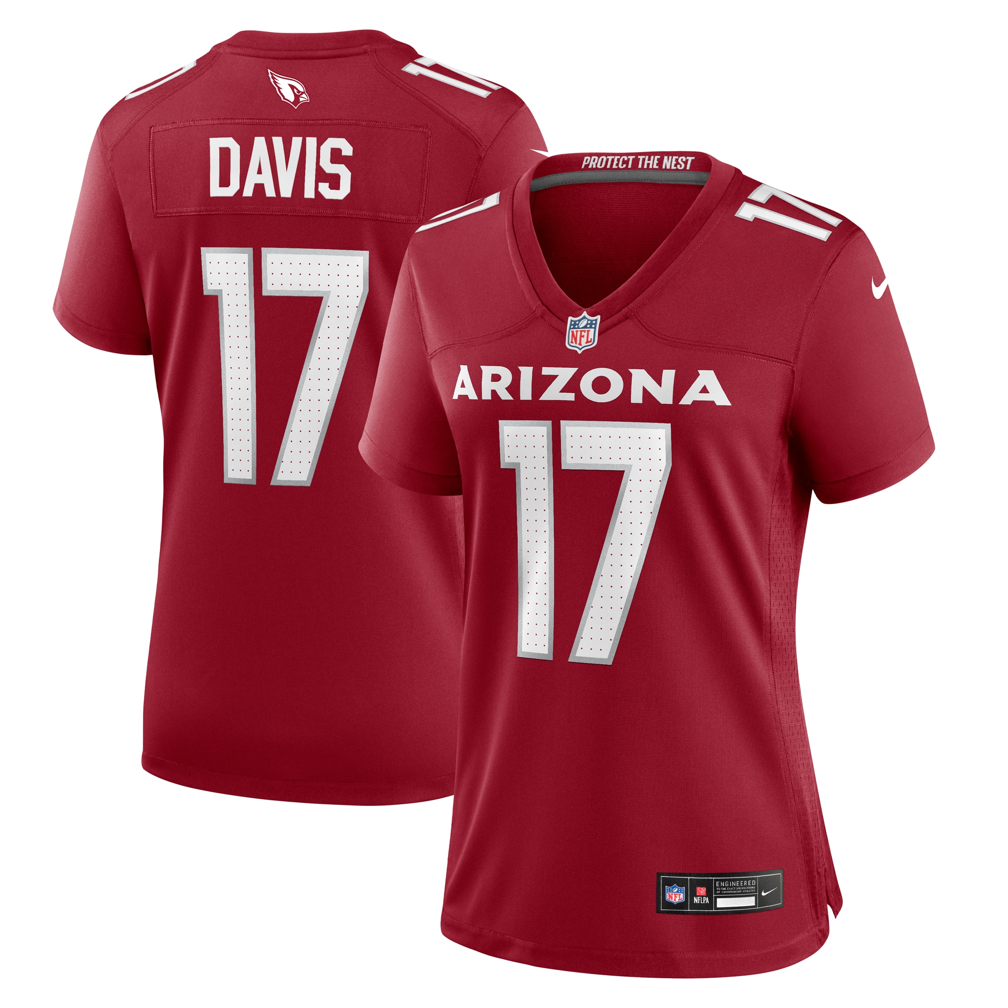 Kaden Davis Arizona Cardinals  Women's Team Game Jersey -  Cardinal