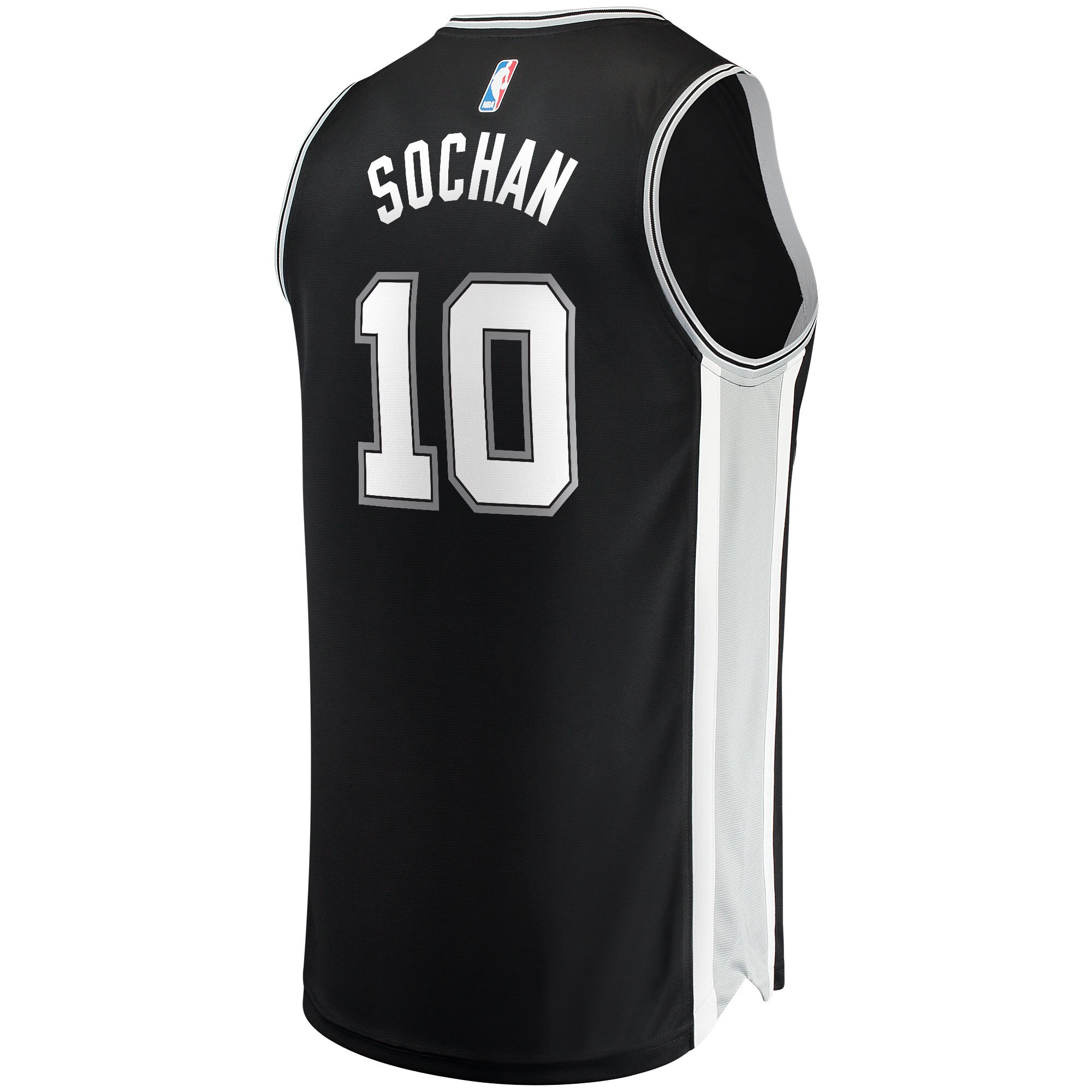 Jeremy Sochan San Antonio Spurs Fanatics Youth 2022 NBA Draft First Round Pick Fast Break Replica Jersey - Icon Edition - Black