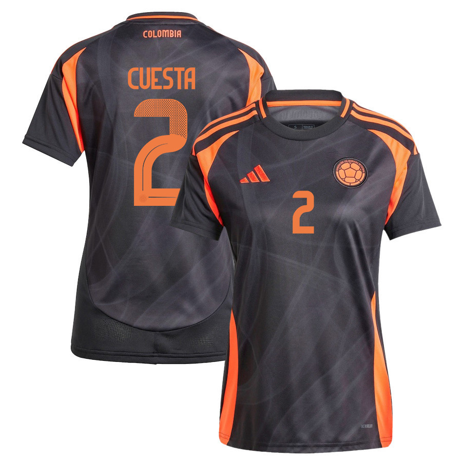 Carlos Cuesta 2 Colombia National Team 2024/25 Away Women Jersey - Black