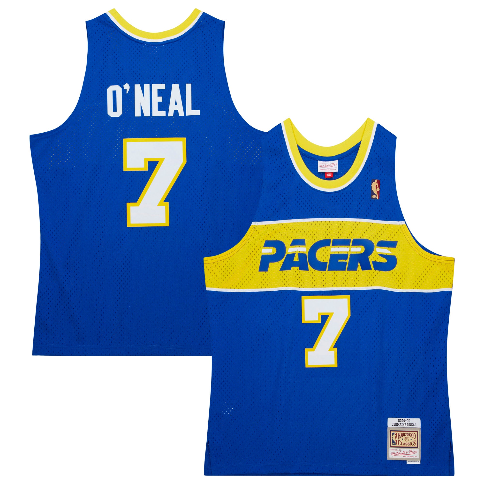 Jermaine O'Neal Indiana Pacers Mitchell & Ness  2004\/05 Hardwood Classics Swingman Jersey - Royal