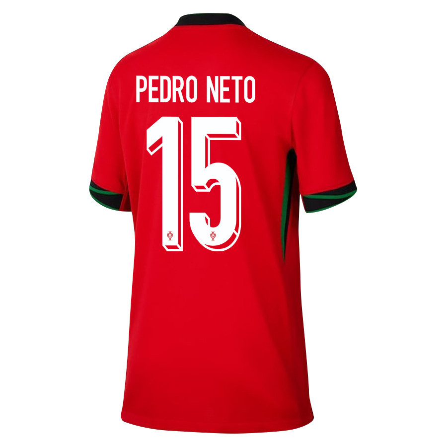 Pedro Neto 15 Portugal National Team 2024/25 Home YOUTH Jersey - Red