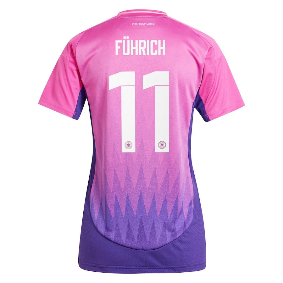 Chris Führich 11 Germany National Team 2024 Away Women Jersey - Pink
