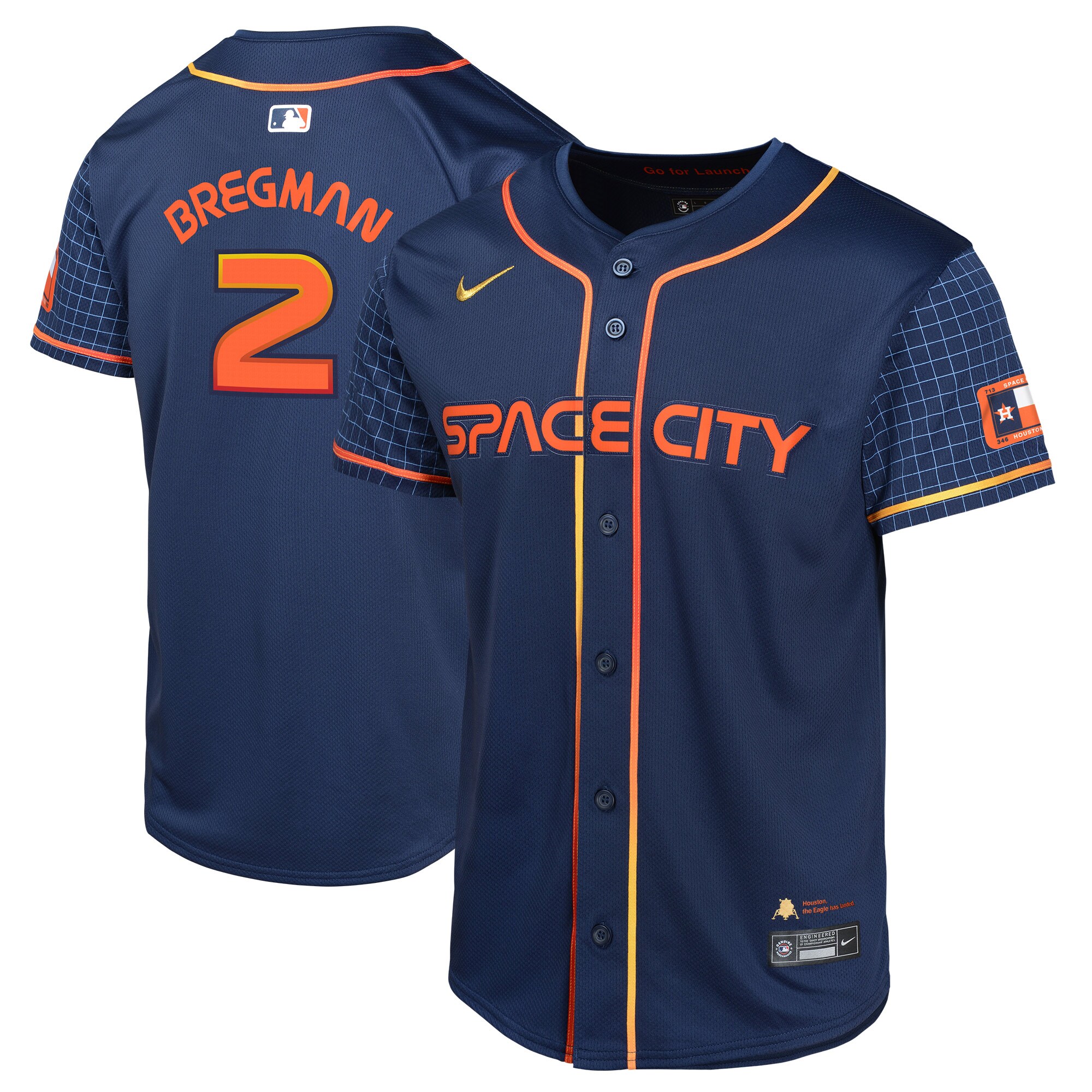 Alex Bregman Houston Astros  Youth City Connect Limited Player Jersey - Navy
