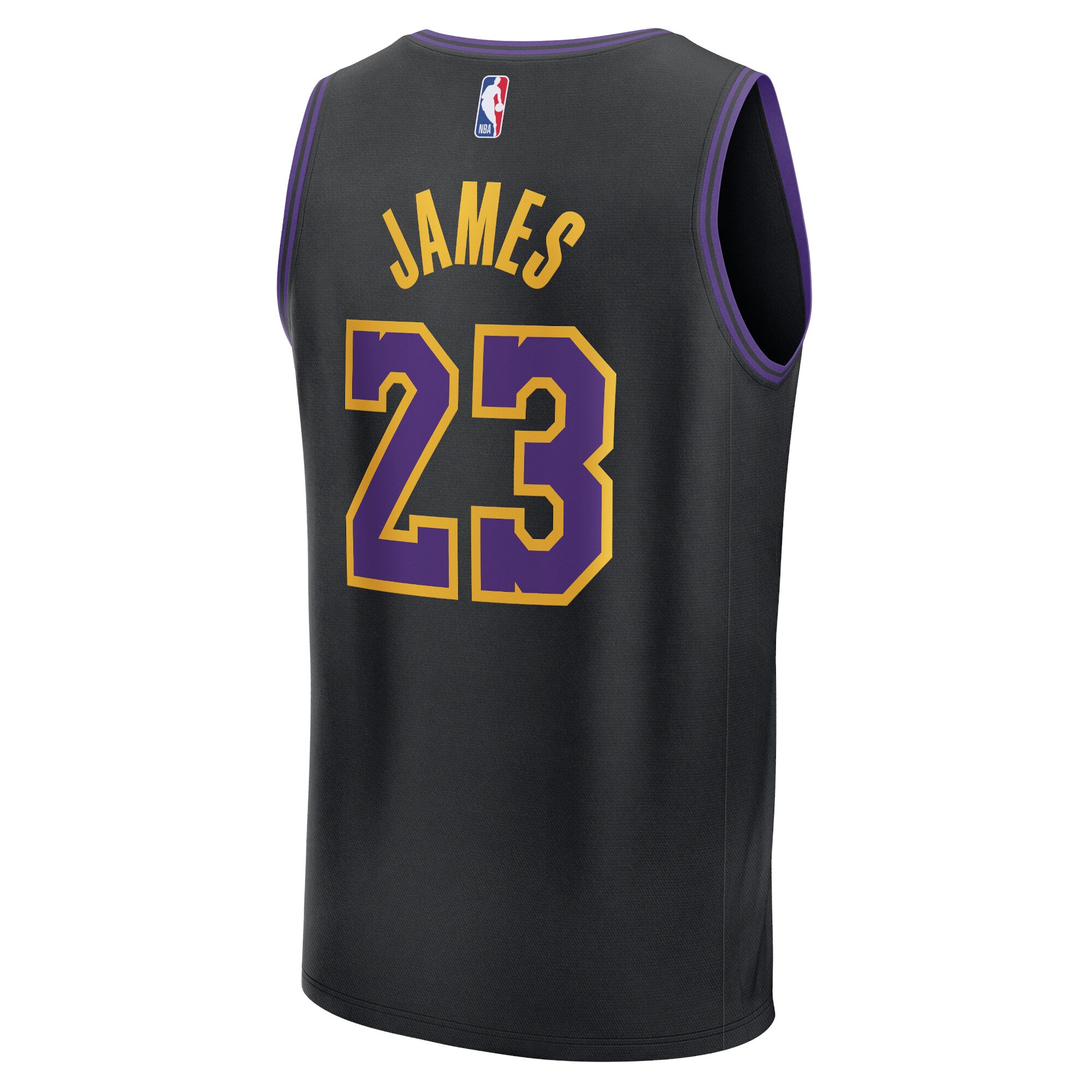 LeBron James Los Angeles Lakers Fanatics Fast Break Jersey - Black - City Edition