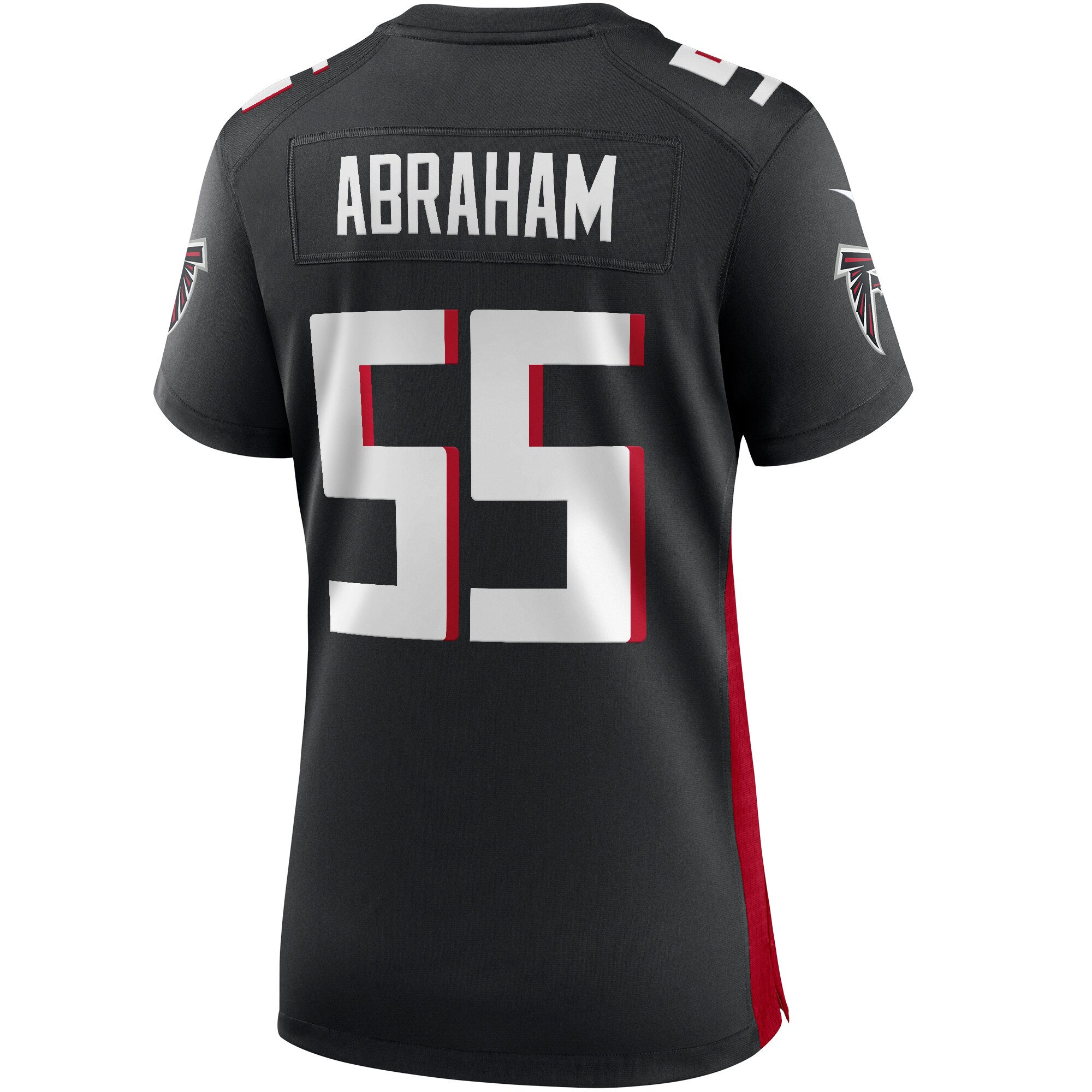 John Abraham Atlanta Falcons  Women's Game Retired Player Jersey - Black