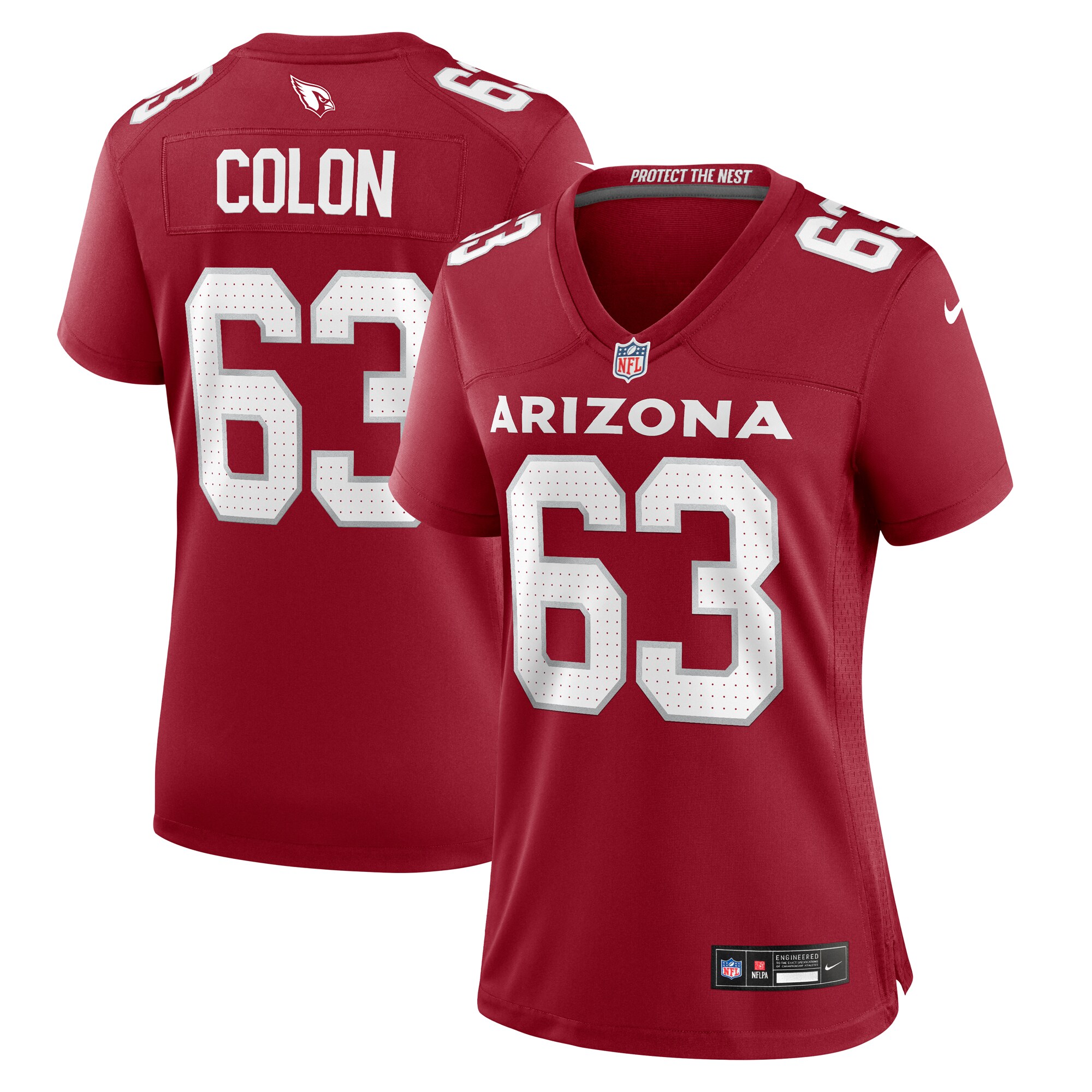 Trystan Colon Arizona Cardinals  Women's Team Game Jersey -  Cardinal