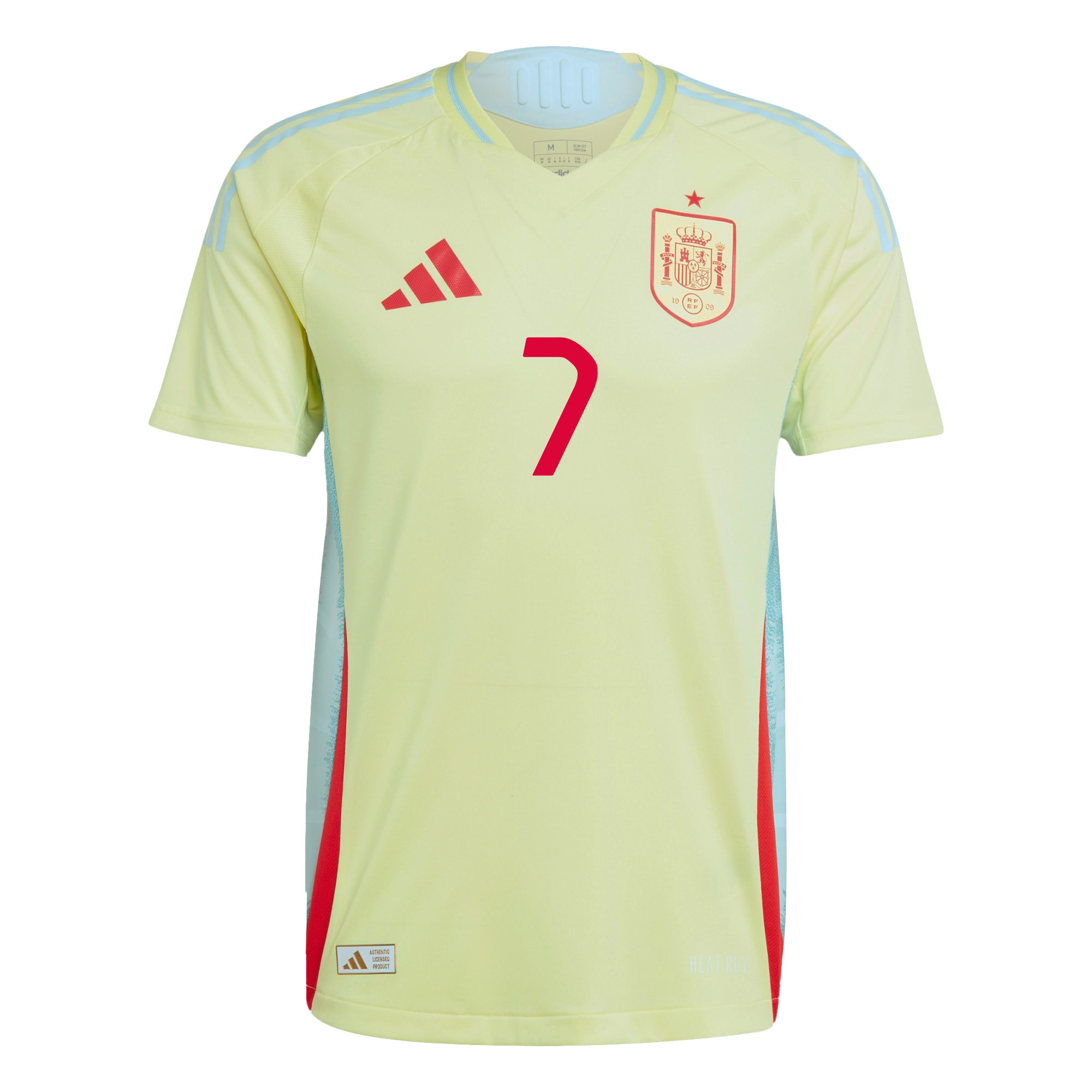 Álvaro Morata 7 Spain National Team 2024 Away Men Jersey - Yellow