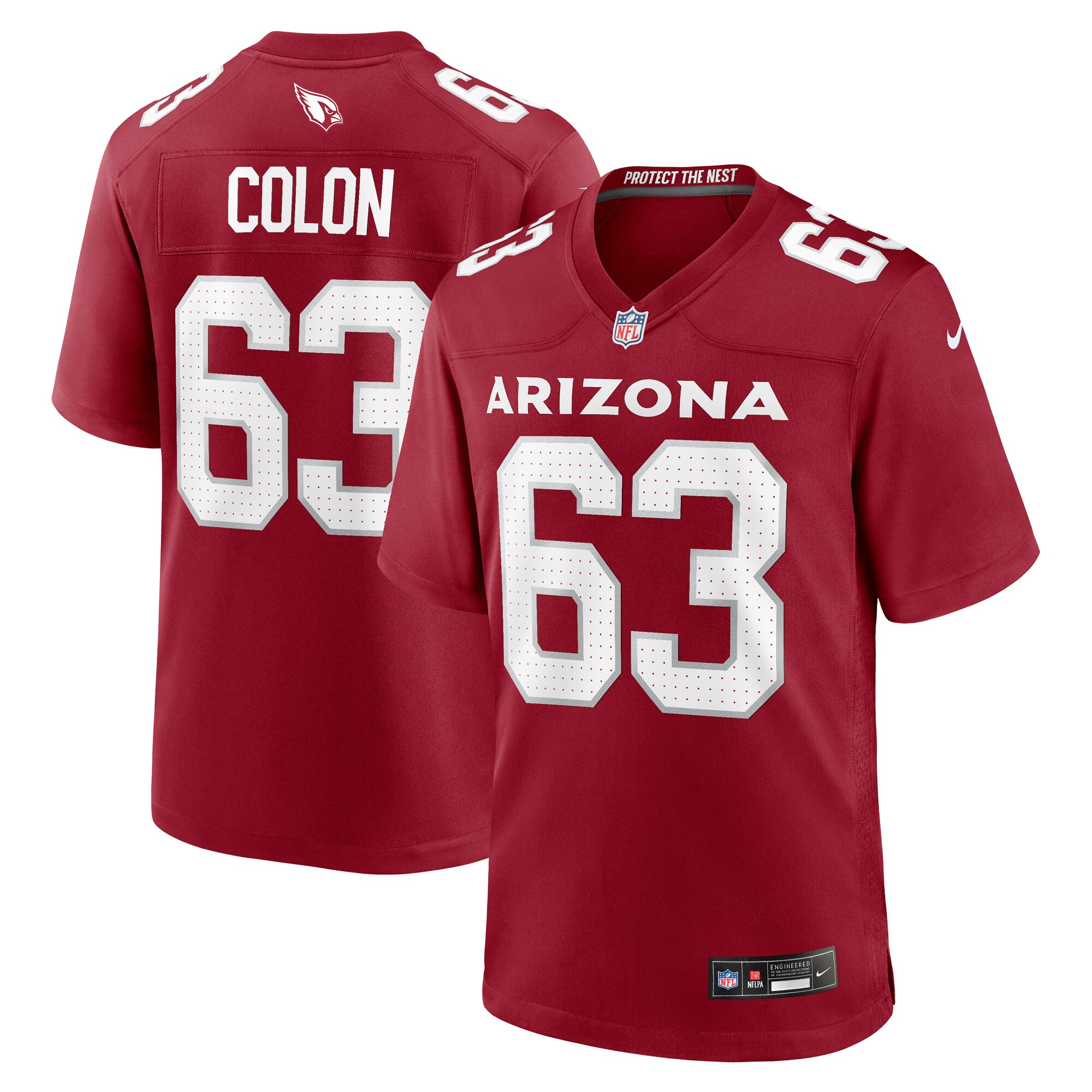 Trystan Colon Arizona Cardinals  Team Game Jersey -  Cardinal
