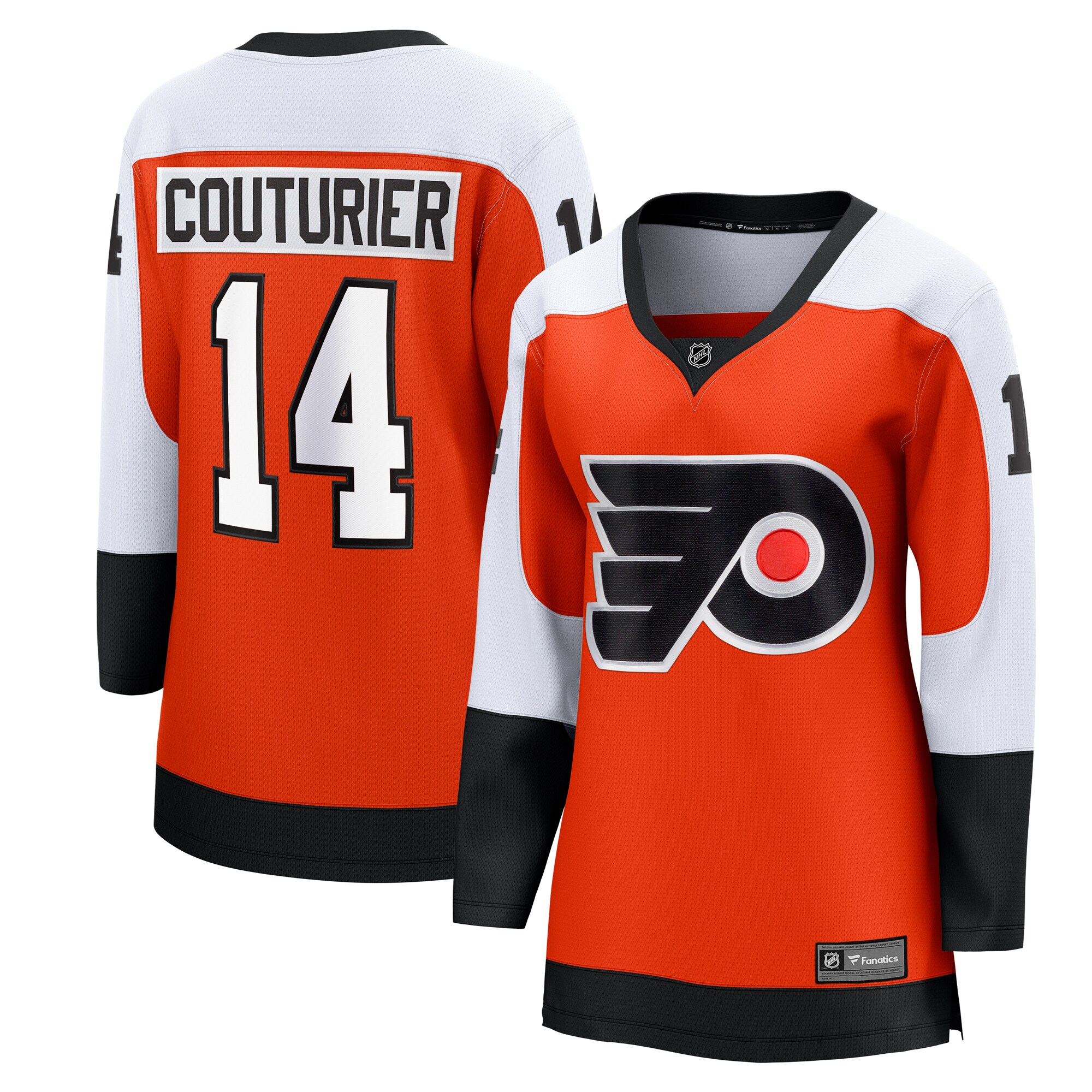 Sean Couturier Philadelphia Flyers Fanatics Women's Home Breakaway Player Jersey - Orange