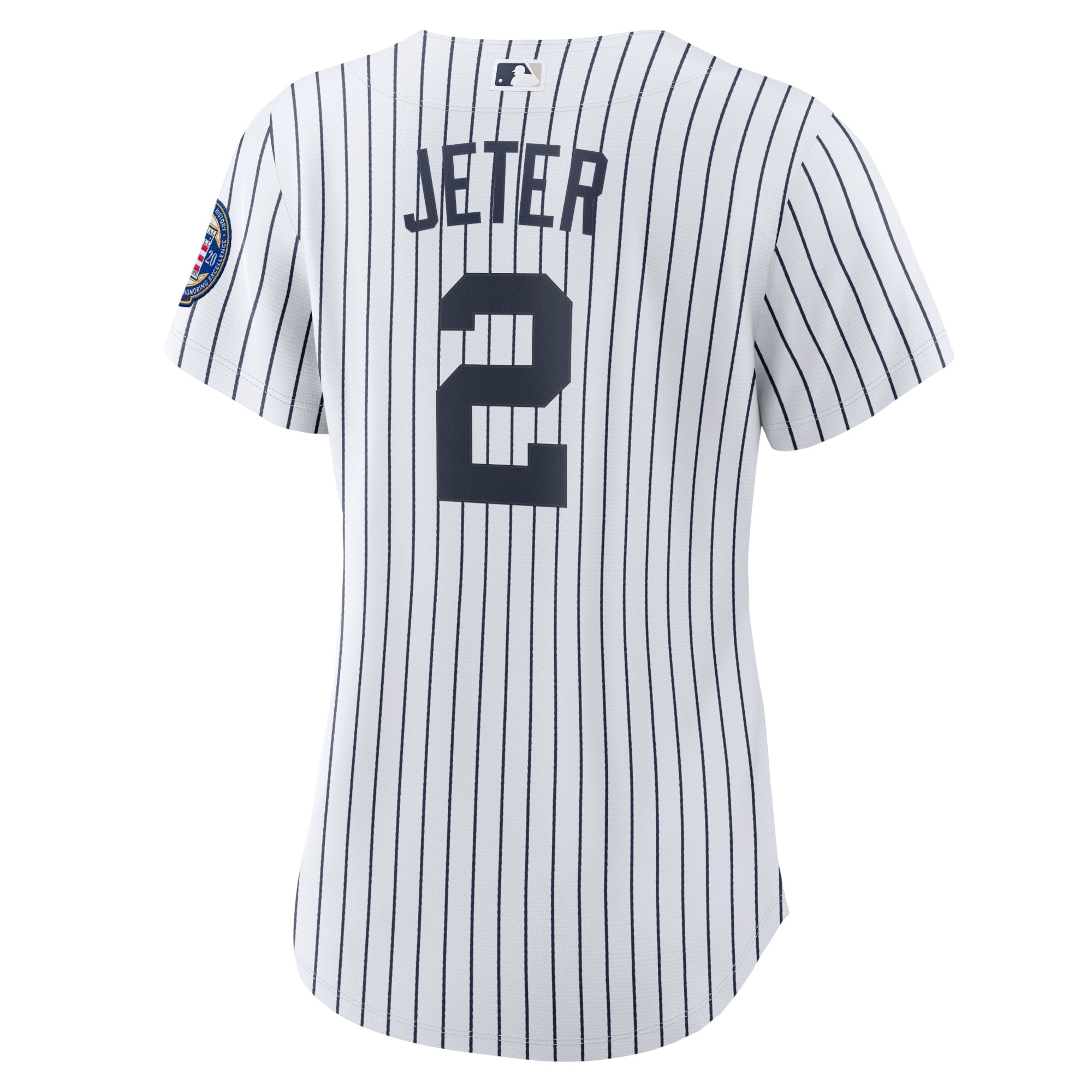 Derek Jeter New York Yankees  Women's 2020 Hall of Fame Induction Home Replica Player Name Jersey - White\/Navy