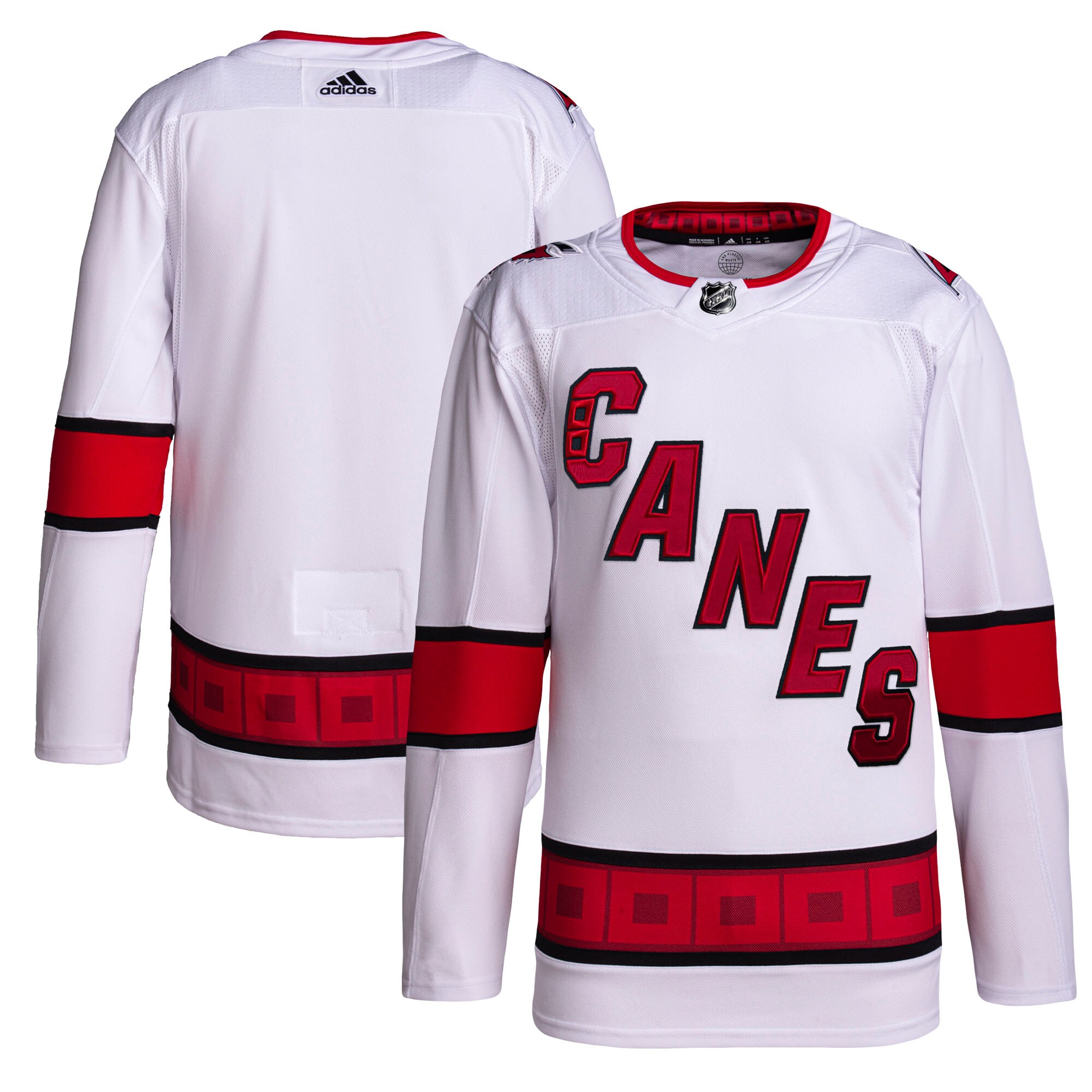 Carolina Hurricanes adidas Men's Away Primegreen Authentic Jersey - White