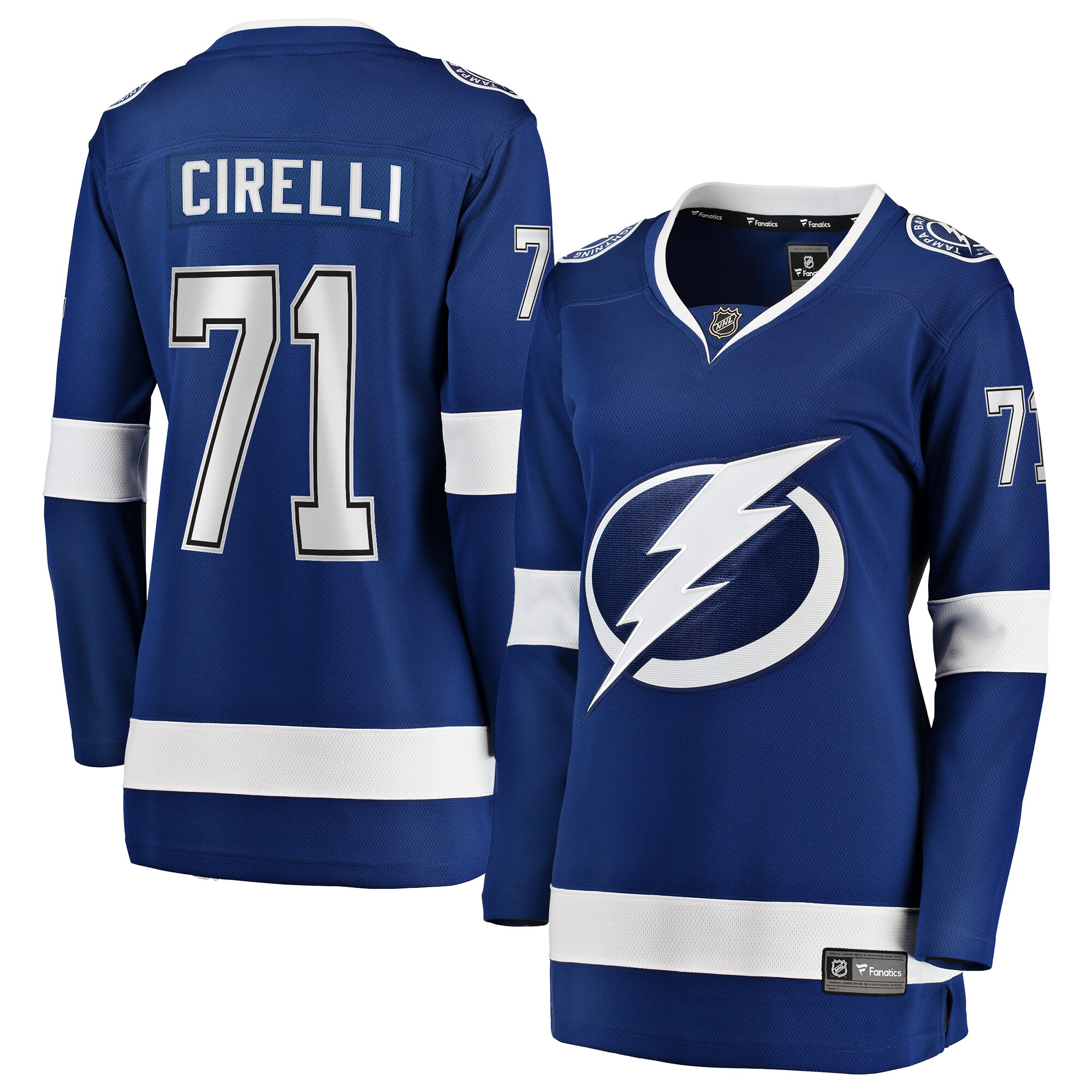 Anthony Cirelli Tampa Bay Lightning Fanatics Women's Home Breakaway Player Jersey - Blue