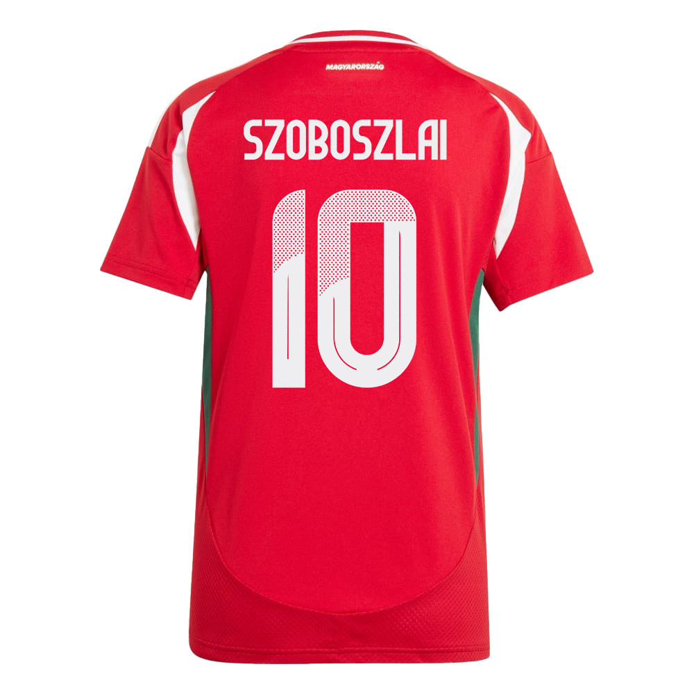Dominik Szoboszlai 10 Hungary National Team 2024/25 Home WOMEN Jersey - Red