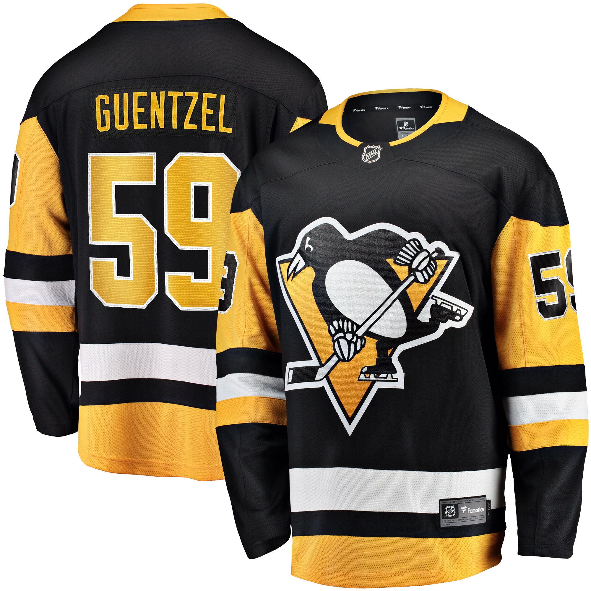 Jake Guentzel Pittsburgh Penguins Fanatics Home Breakaway Jersey - Black