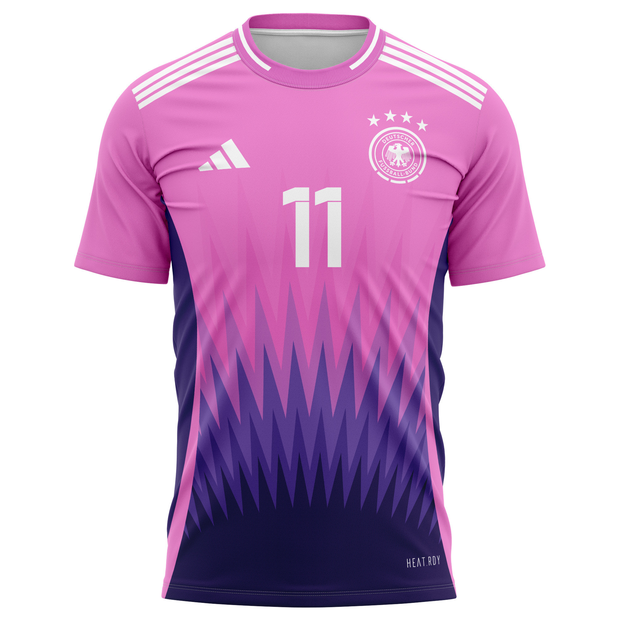 Chris Führich 11 Signed Germany National Team 2024 Away Kits AOP T-shirt Autographed- Purple