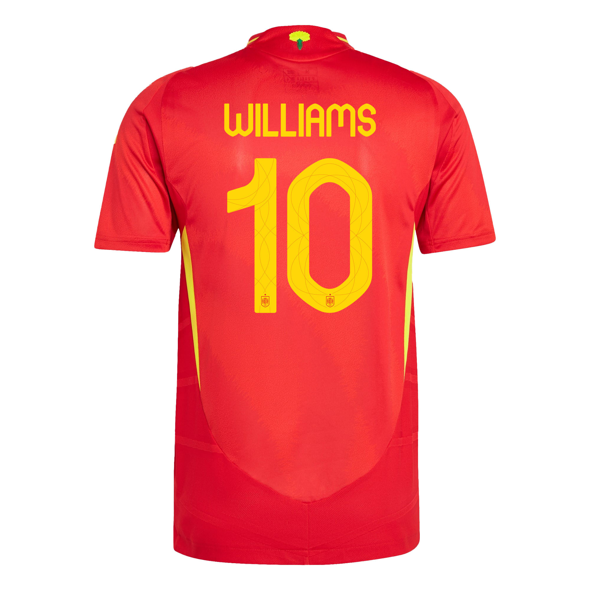 Nico Williams 10 Spain National Team 2024 Home Men Jersey - Red
