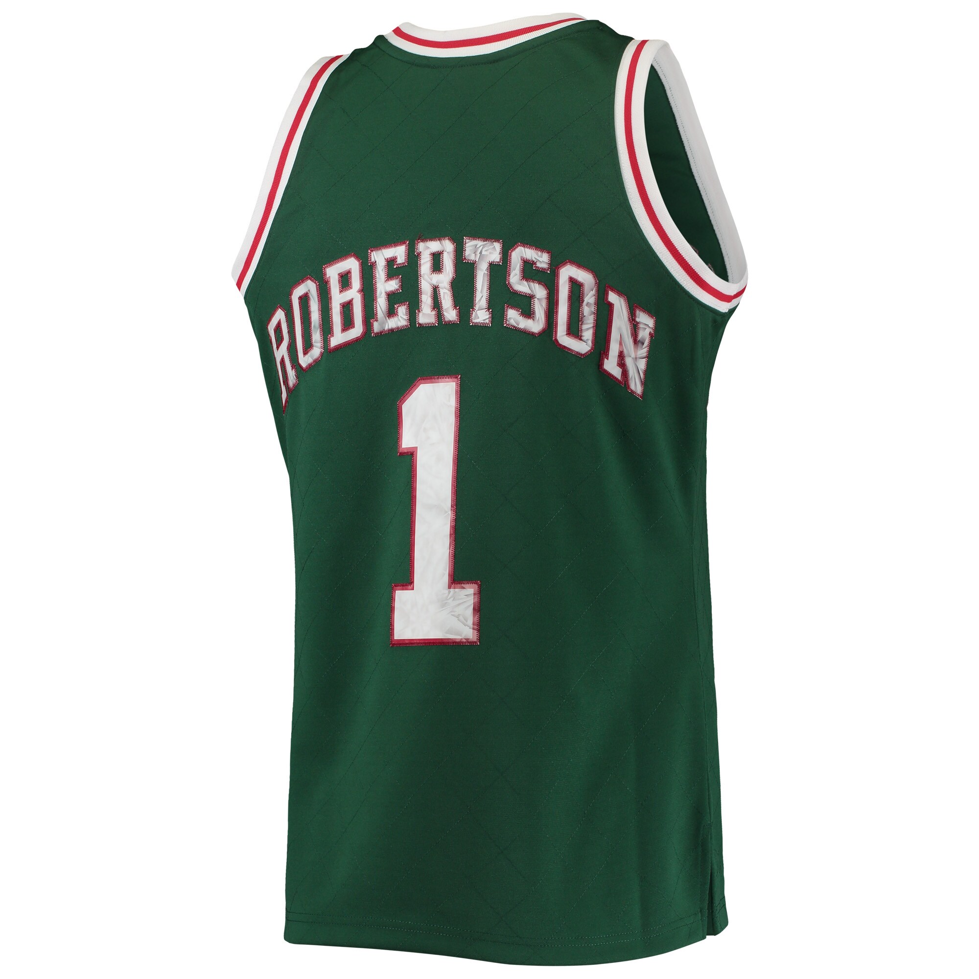 Oscar Robertson Milwaukee Bucks Mitchell & Ness 1996\/97 Hardwood Classics NBA 75th Anniversary Diamond Swingman Jersey - Green