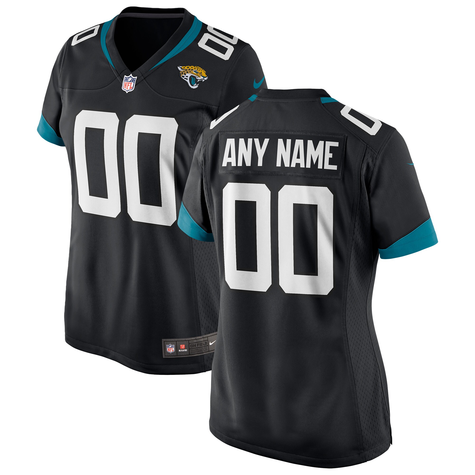 Jacksonville Jaguars  Women's Custom Jersey - Black