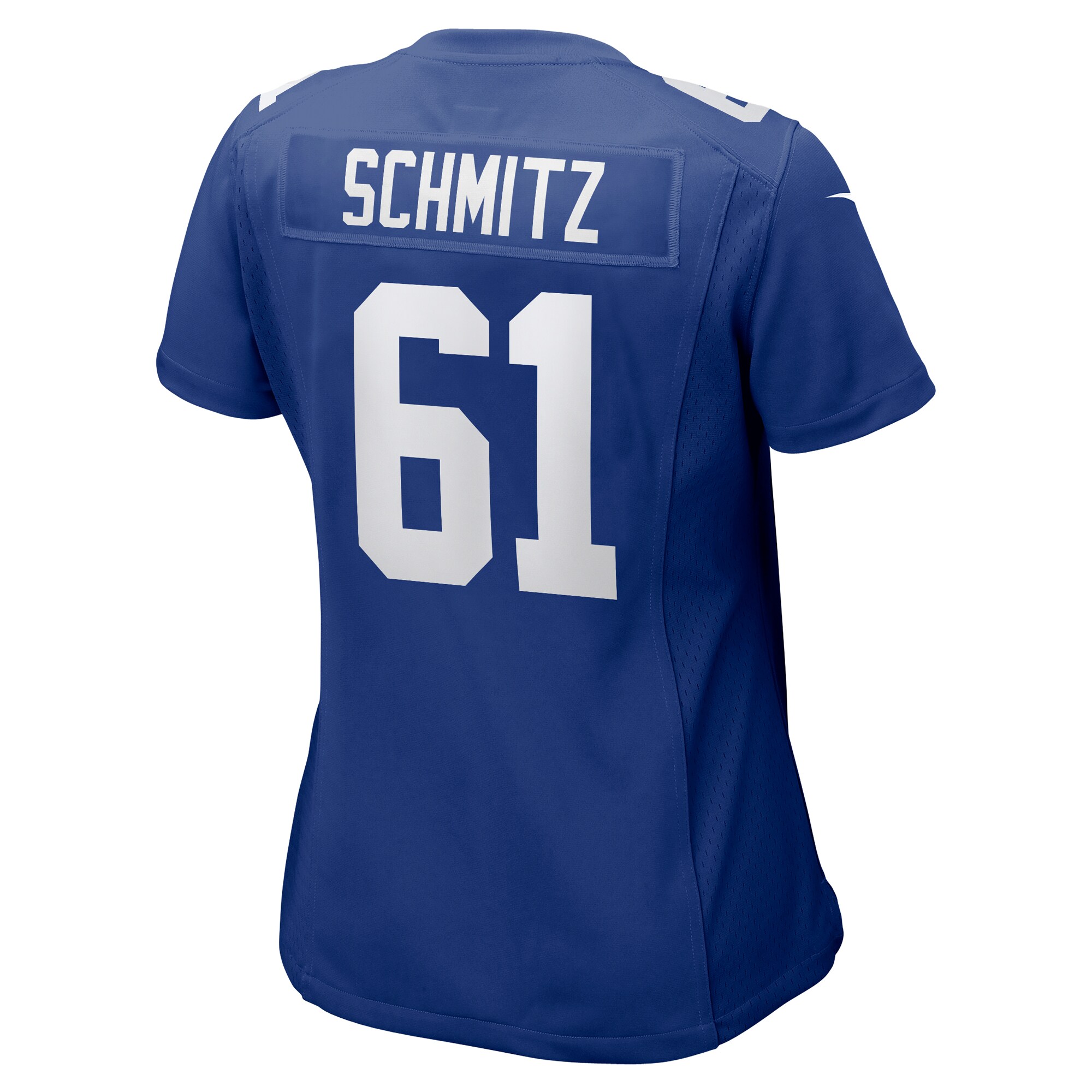 John Michael Schmitz New York Giants  Women's Team Game Jersey -  Royal