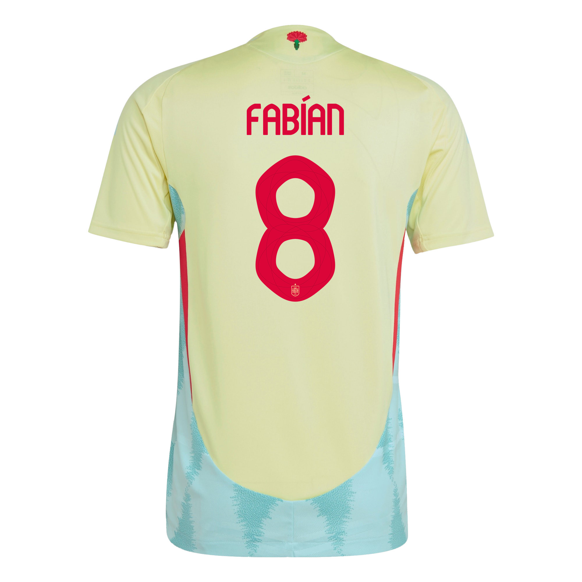 Fabián Ruiz 8 Spain National Team 2024 Away Men Jersey - Yellow
