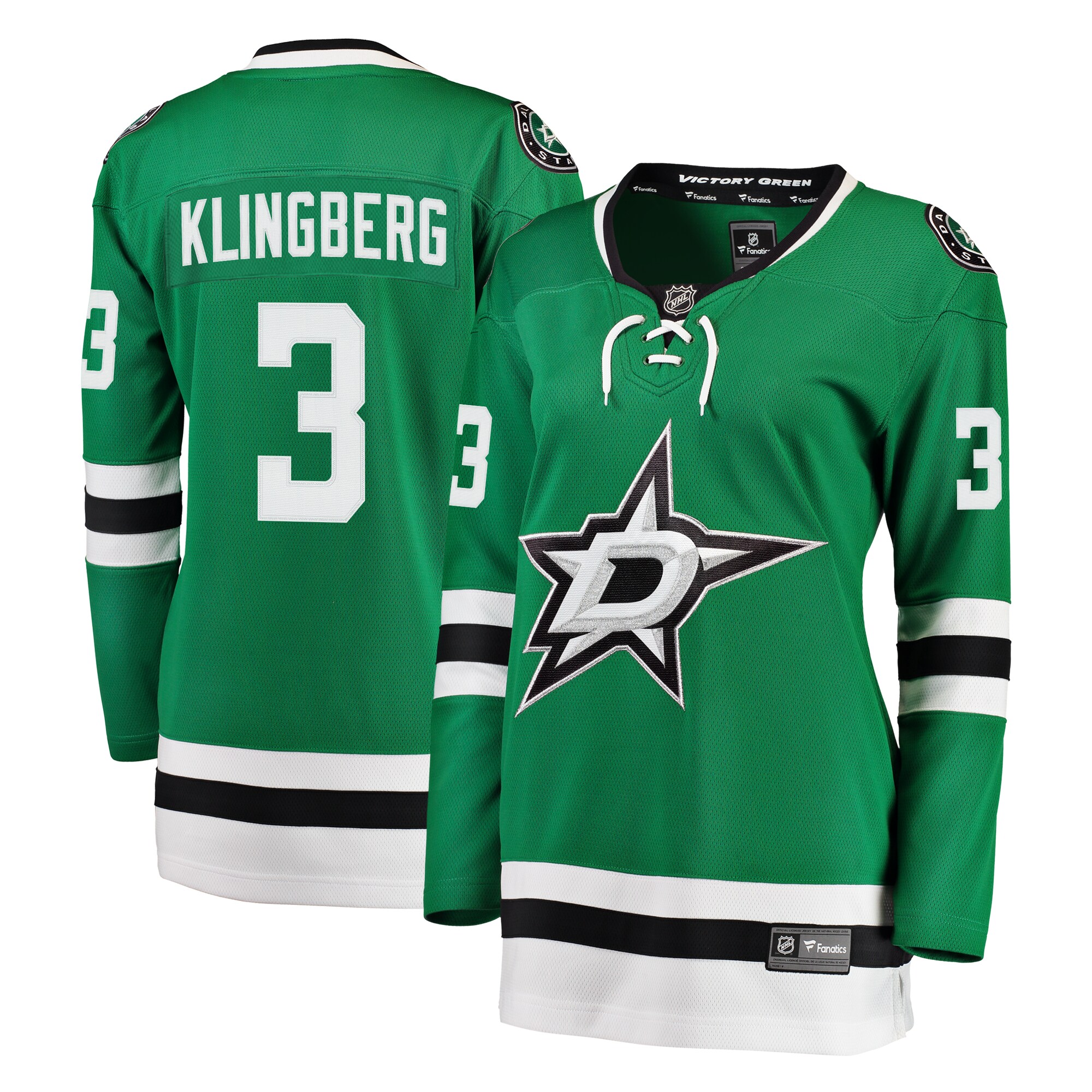 John Klingberg Dallas Stars Fanatics Women's Breakaway Player Jersey - Kelly Green