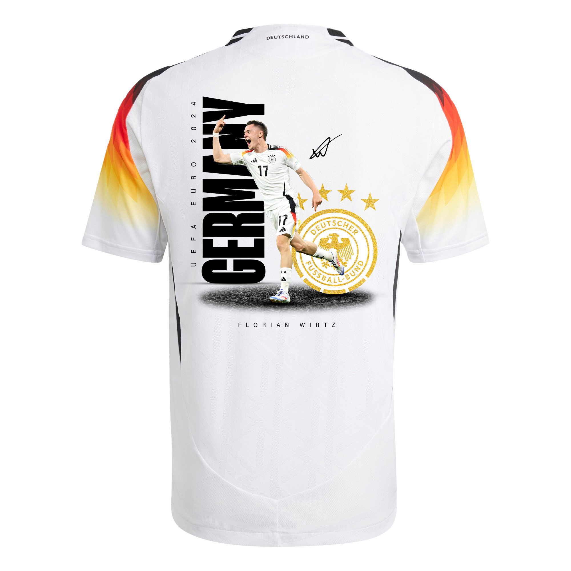 Florian Wirtz 17 Signed Game-changer Germany National Team 2024 Home Men Jersey - White