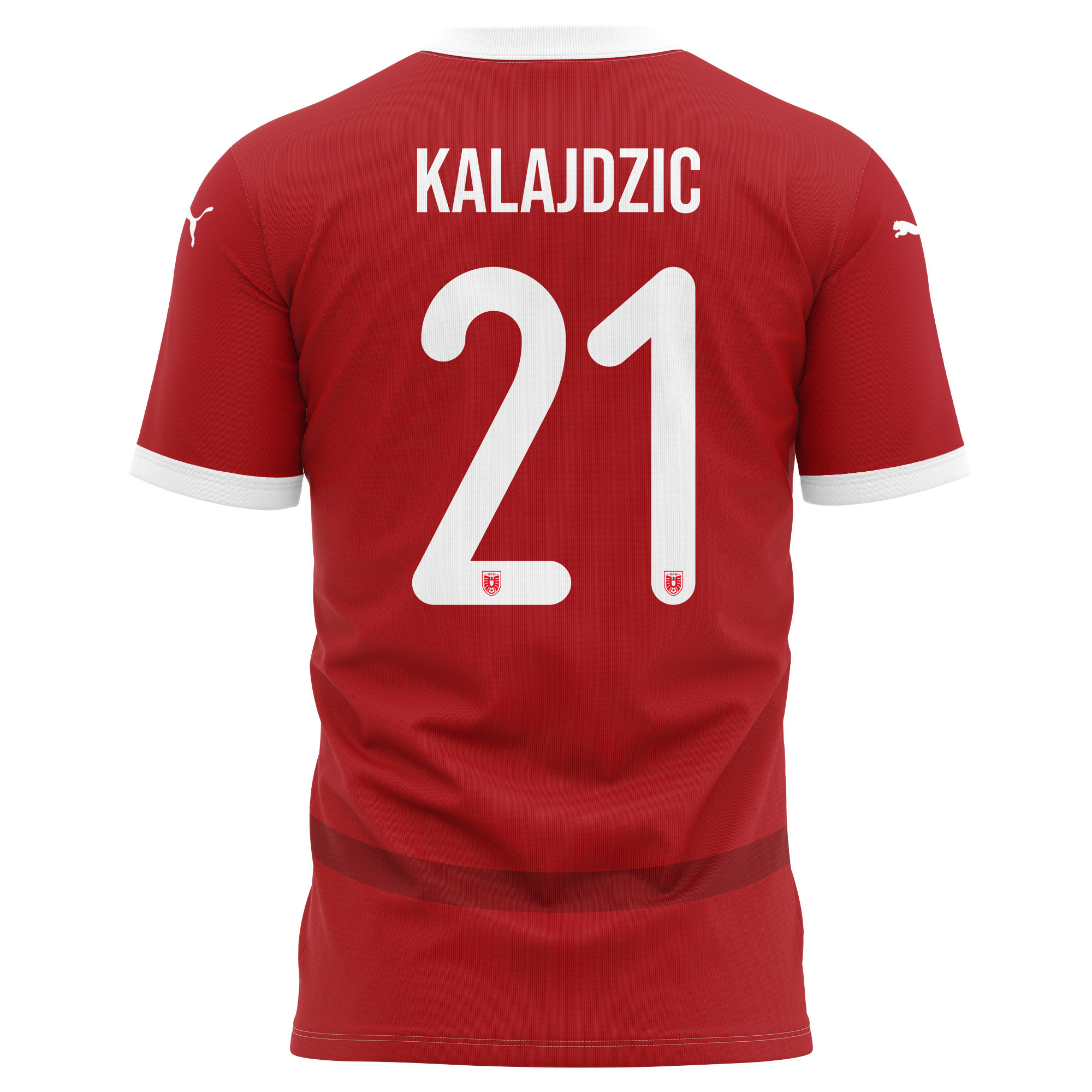 Sasa Kalajdzic 21 Austria National Team 2024/25 Home Kits AOP T-shirt - Red