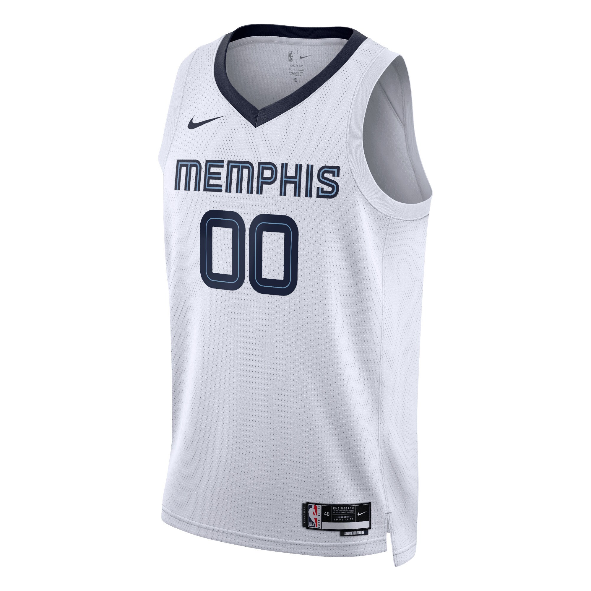 Memphis Grizzlies  Unisex Swingman Custom Jersey White - Association Edition