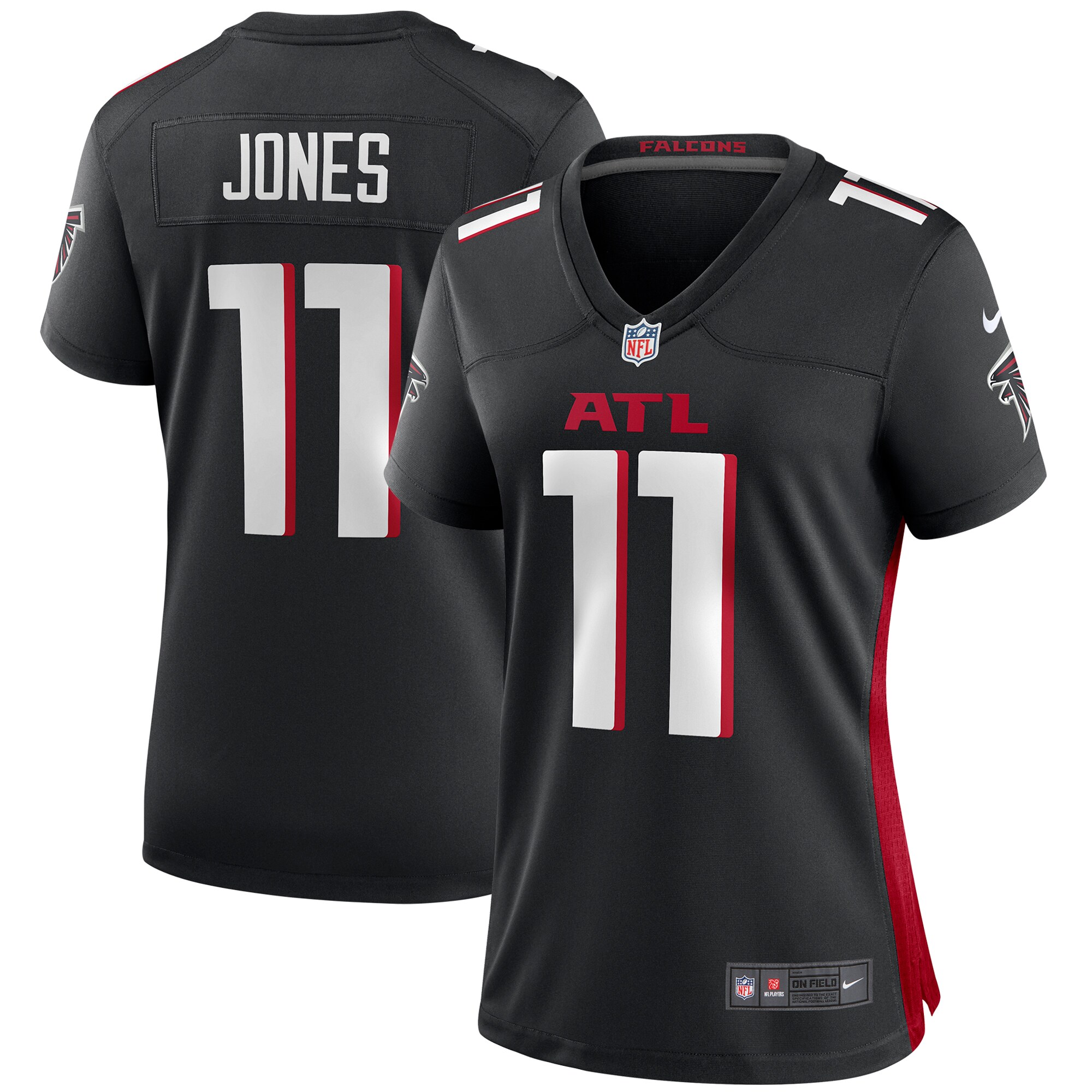 Julio Jones Atlanta Falcons  Women's Player Game Jersey - Black