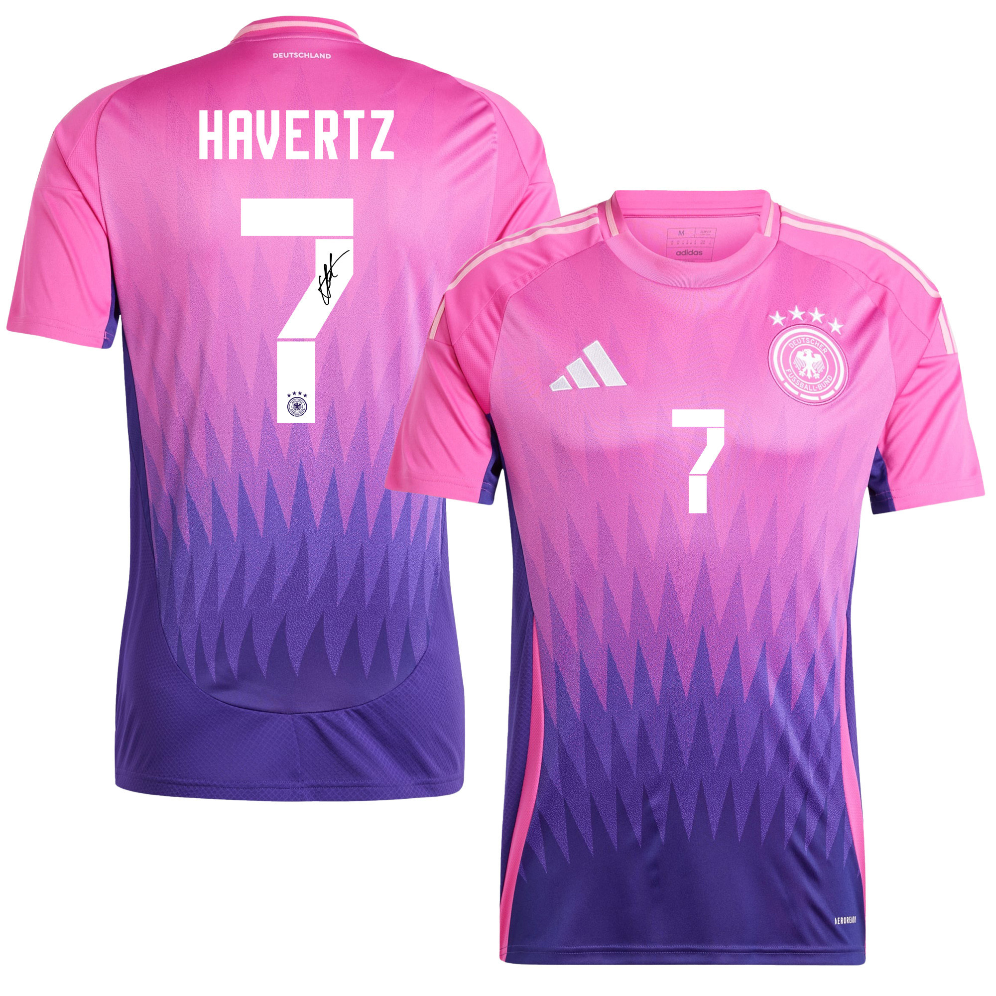 Kai Havertz 7 Signed Germany National Team 2024/25 Away Jersey Autographed - Men