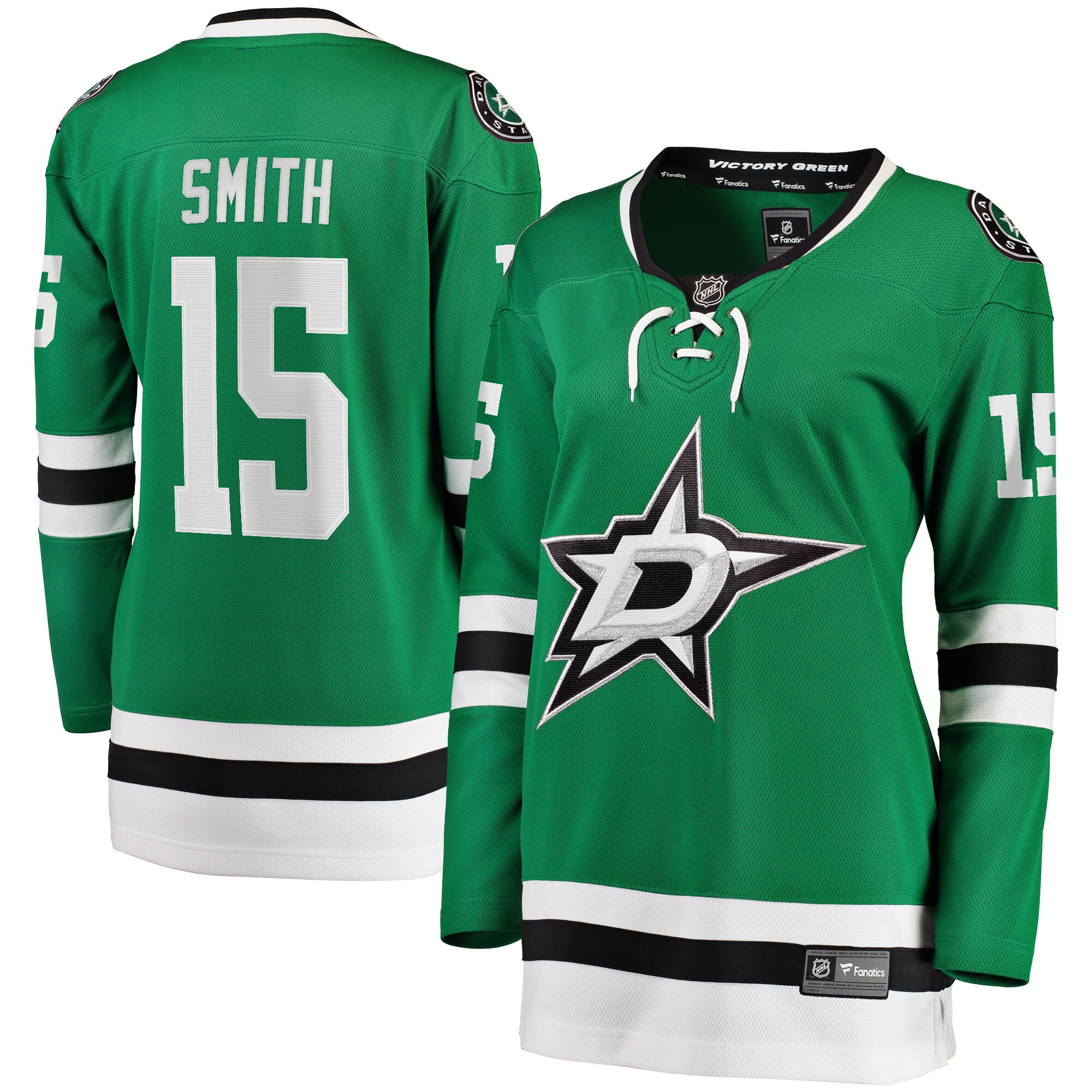 Craig Smith Dallas Stars Fanatics Women's Home Breakaway Player Jersey - Kelly Green