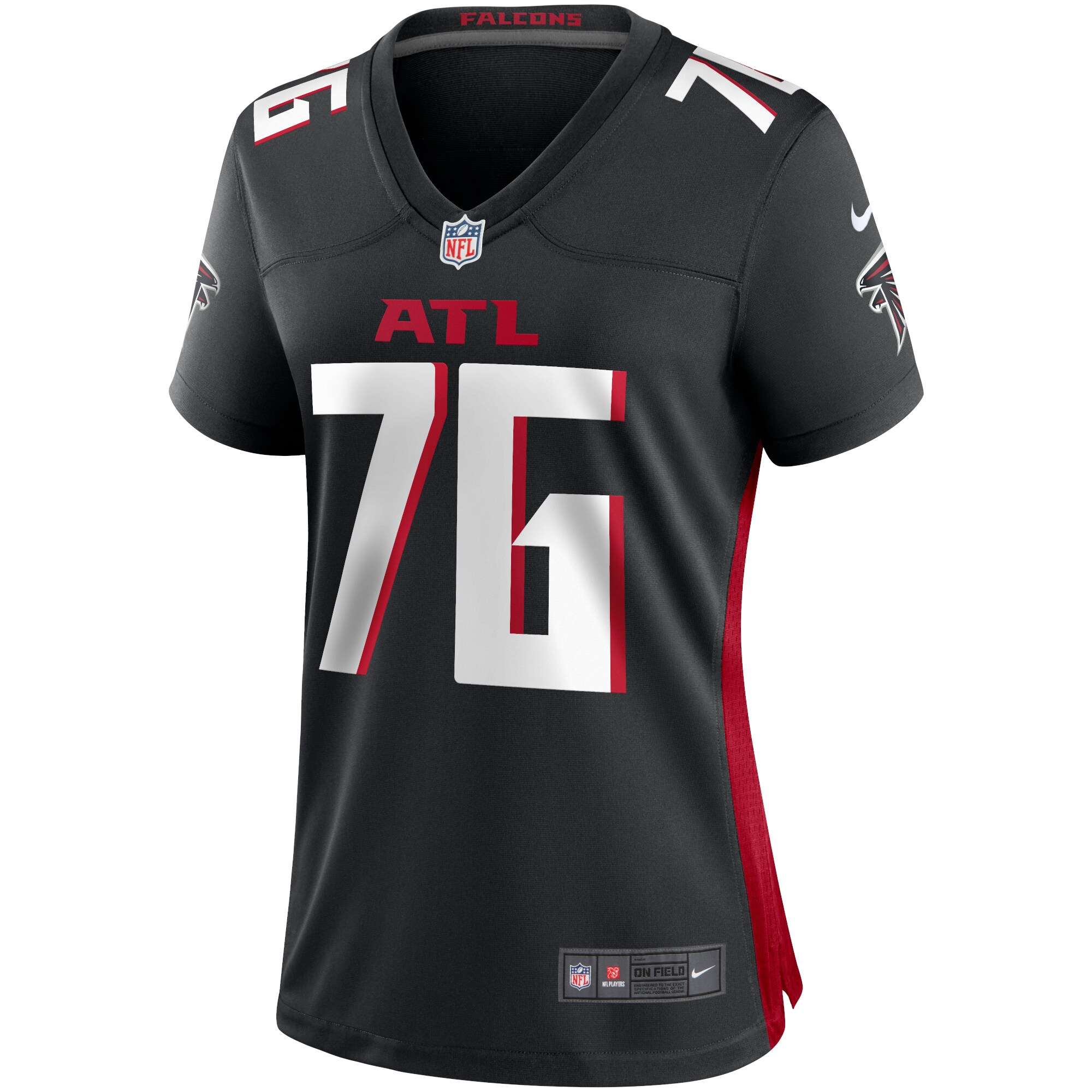 Kaleb McGary Atlanta Falcons  Women's Game Jersey - Black