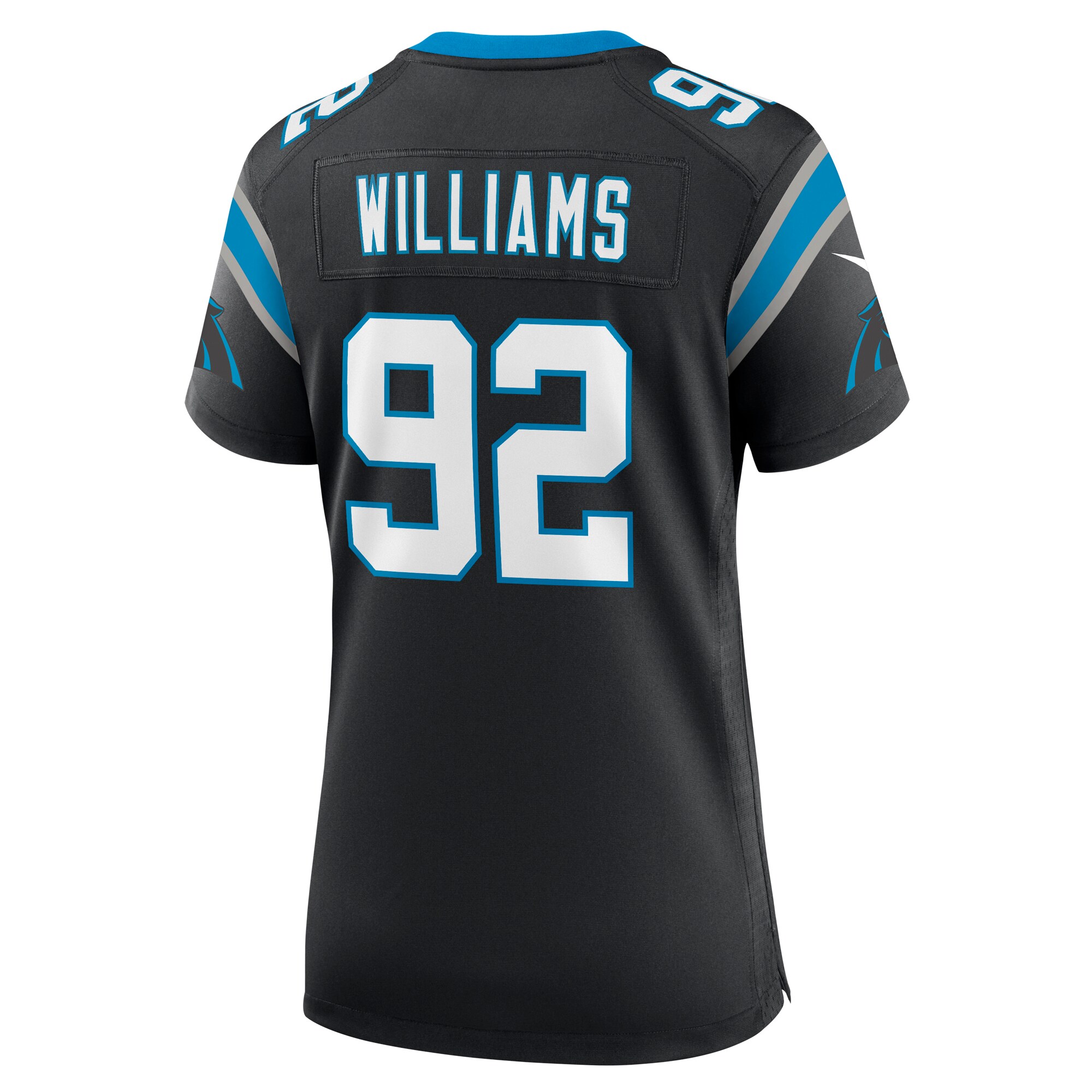 Raequan Williams Carolina Panthers  Women's Team Game Jersey - Black