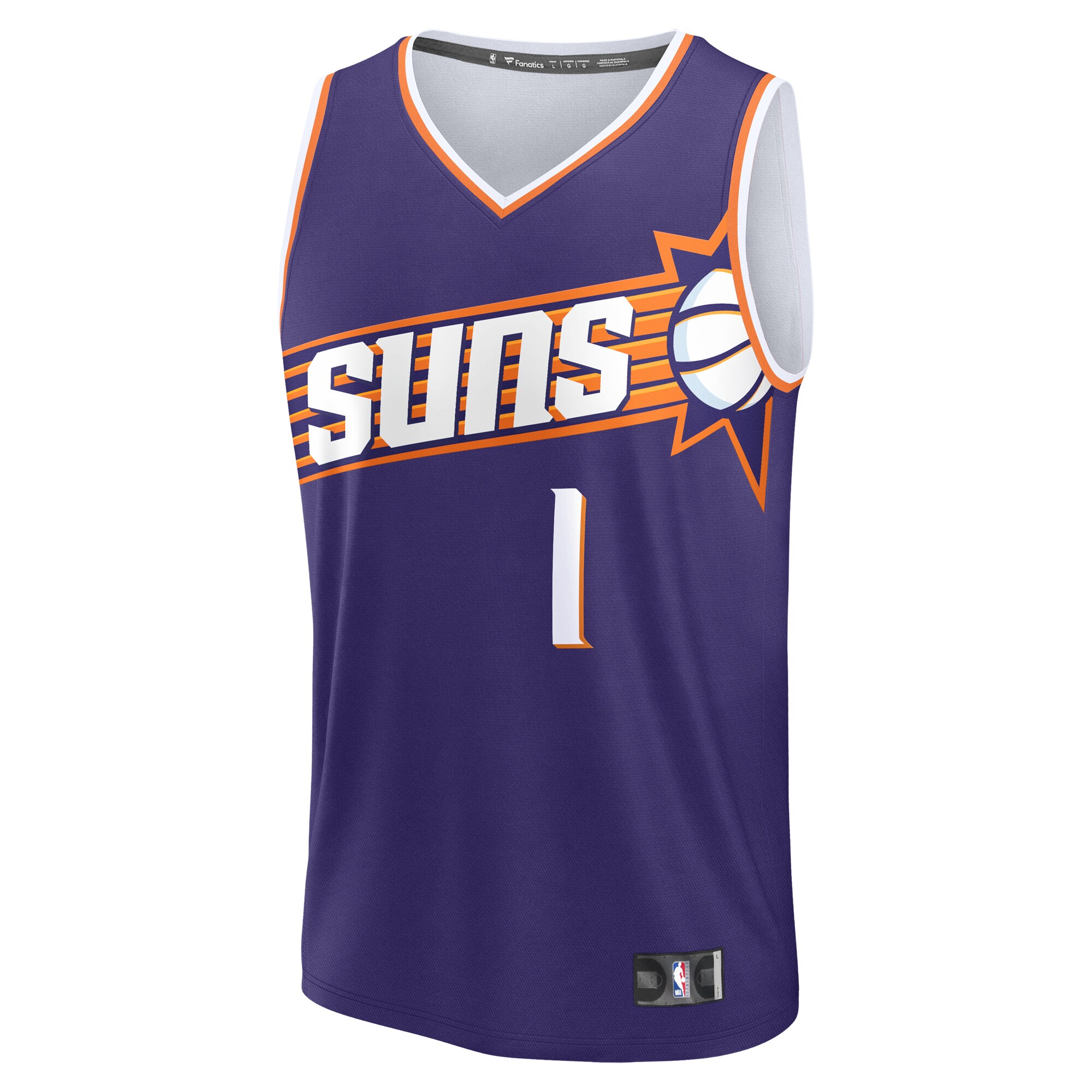 Devin Booker Phoenix Suns Fanatics Youth Fast Break Replica Player Jersey - Icon Edition - Purple