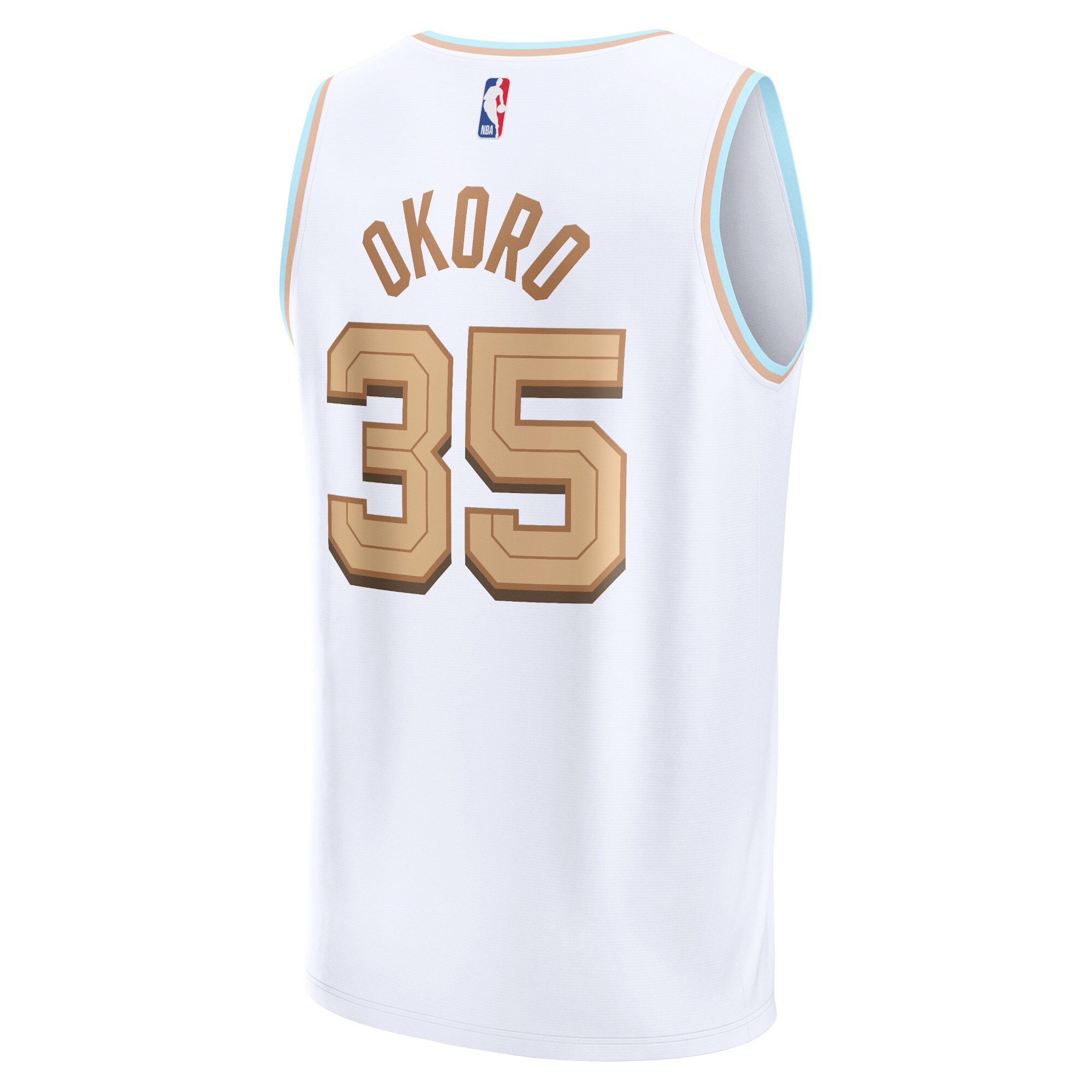 Isaac Okoro Cleveland Cavaliers Fanatics Fastbreak Jersey - City Edition - White