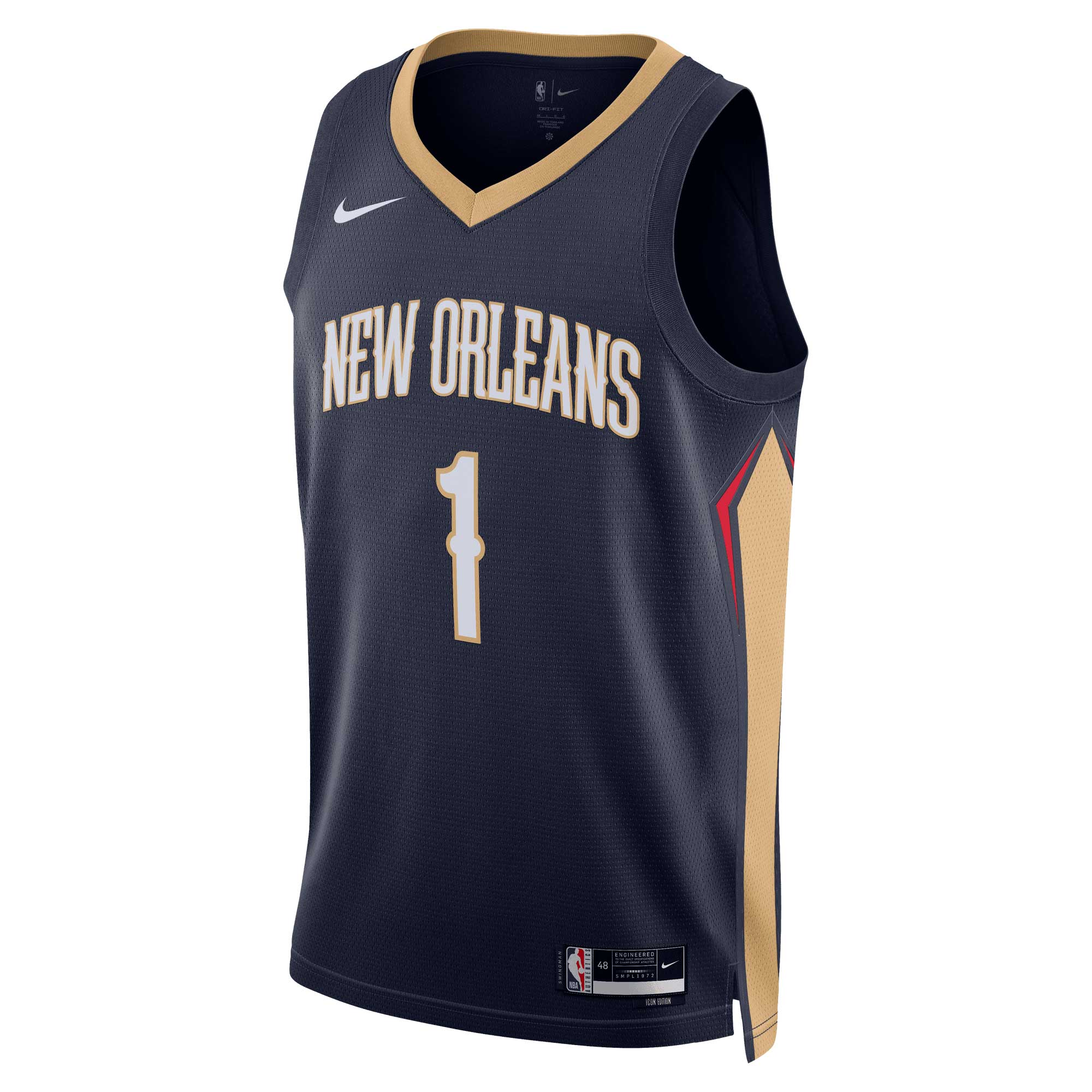 Zion Williamson New Orleans Pelicans  Unisex Swingman Jersey - Icon Edition - Navy