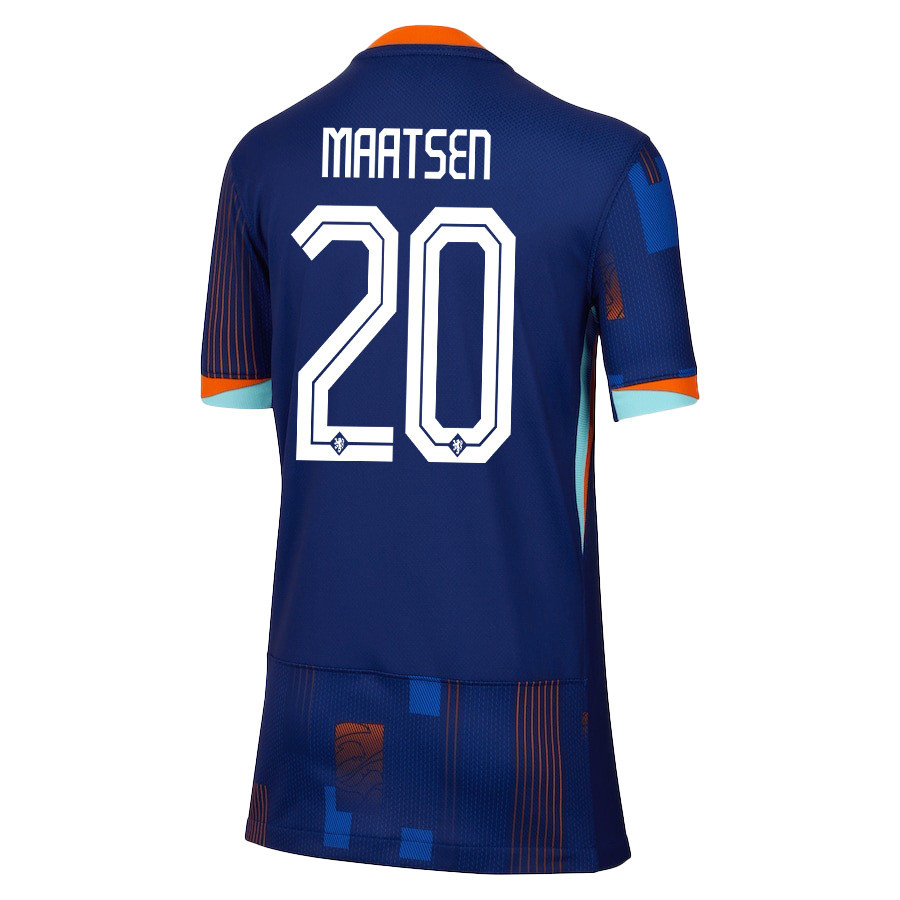 Ian Maatsen 20 Netherlands National Team 2024/25 Away YOUTH Jersey - Navy