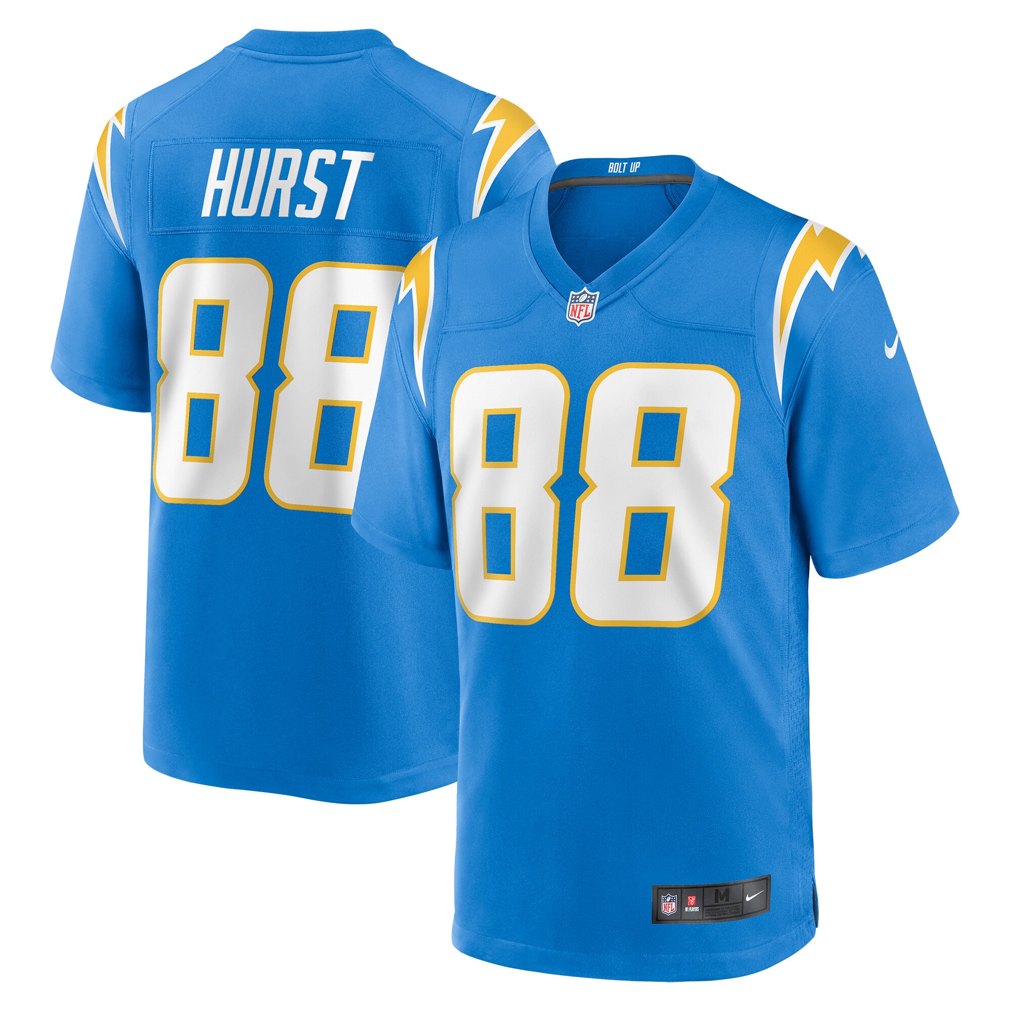 Hayden Hurst Los Angeles Chargers   Game Jersey -  Powder Blue