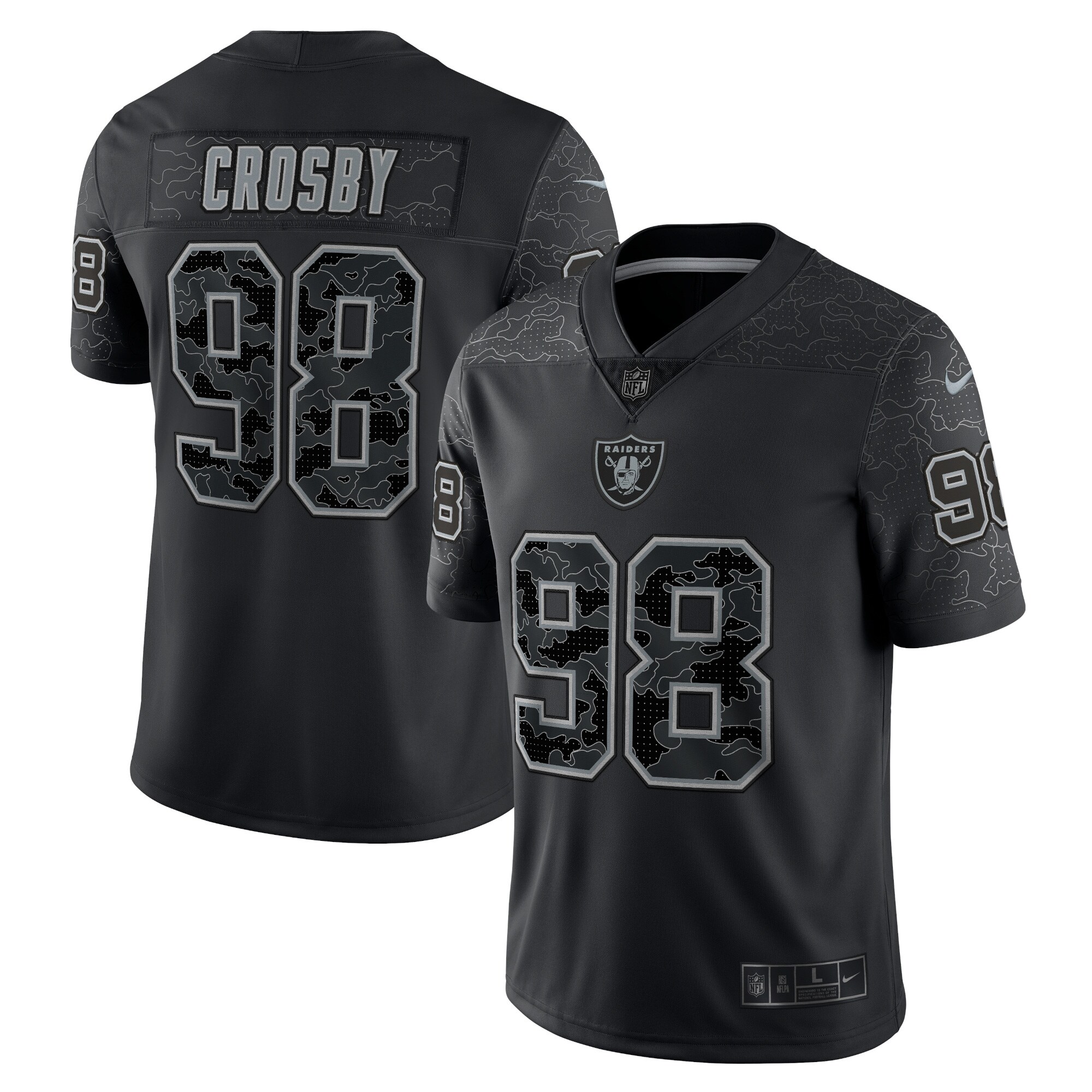 Maxx Crosby Las Vegas Raiders  RFLCTV Limited Jersey - Black