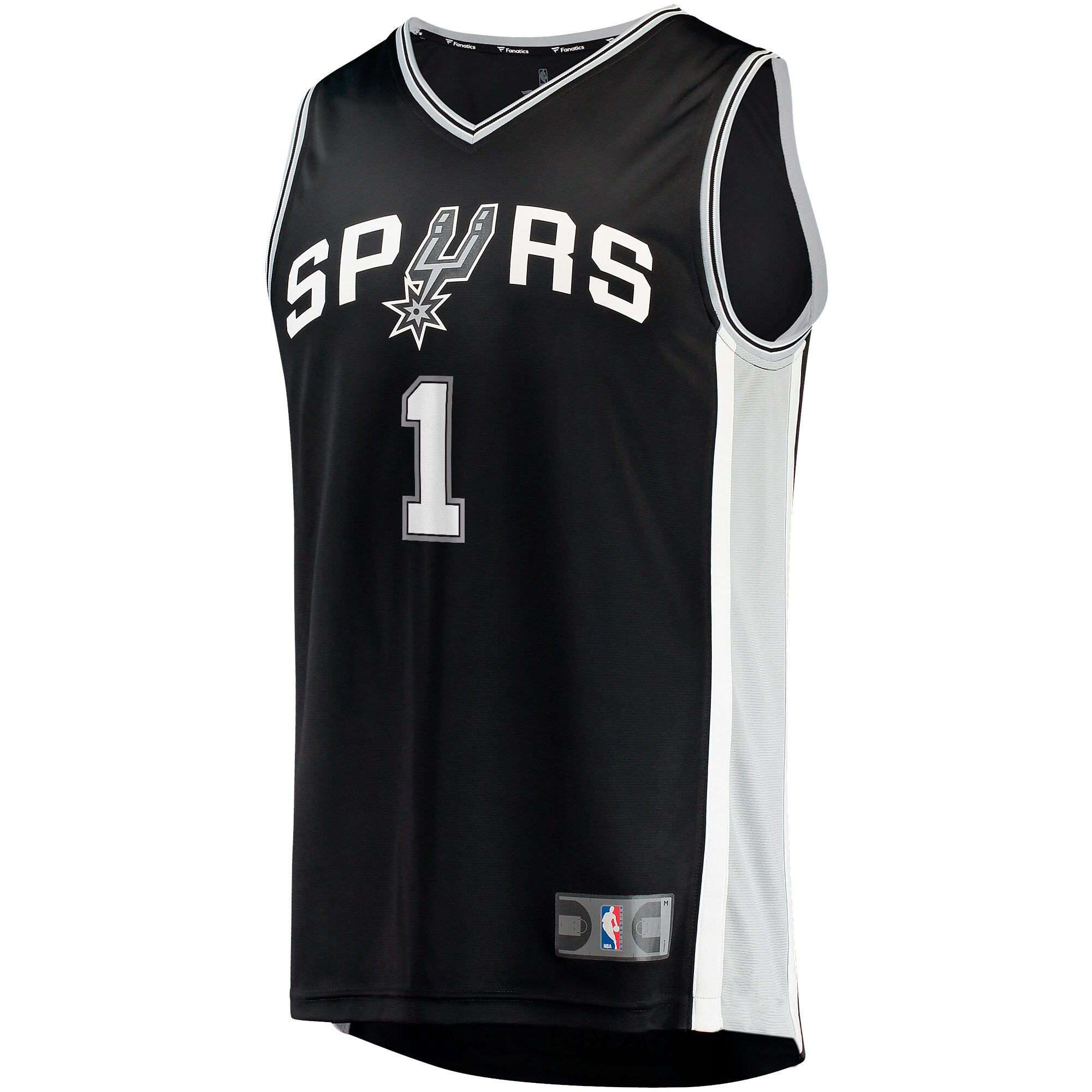 Victor Wembanyama San Antonio Spurs Fanatics Big & Tall Fast Break Replica Jersey Black - Icon Edition