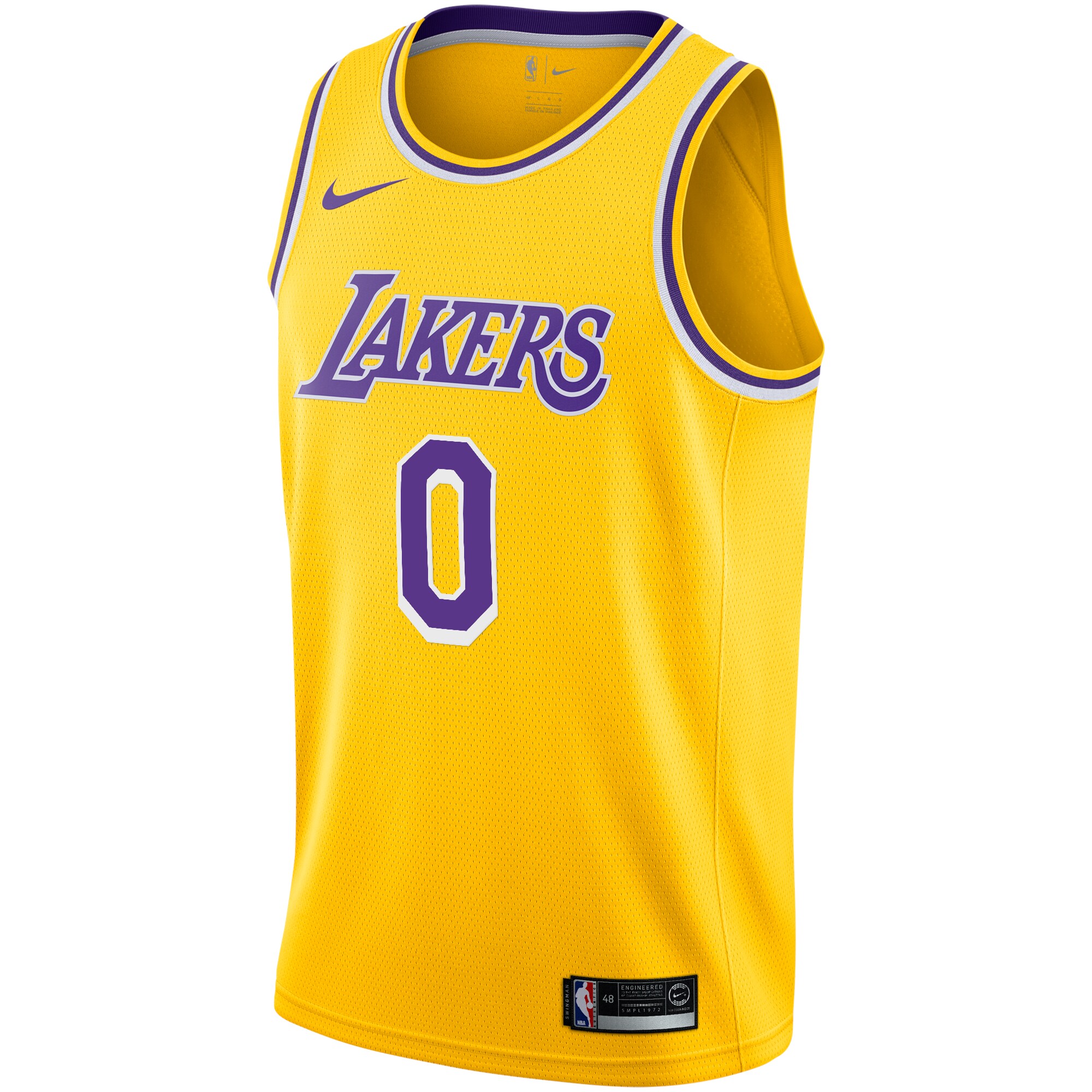 Russell Westbrook Los Angeles Lakers  2020\/21 Swingman Player Jersey Gold - Icon Edition