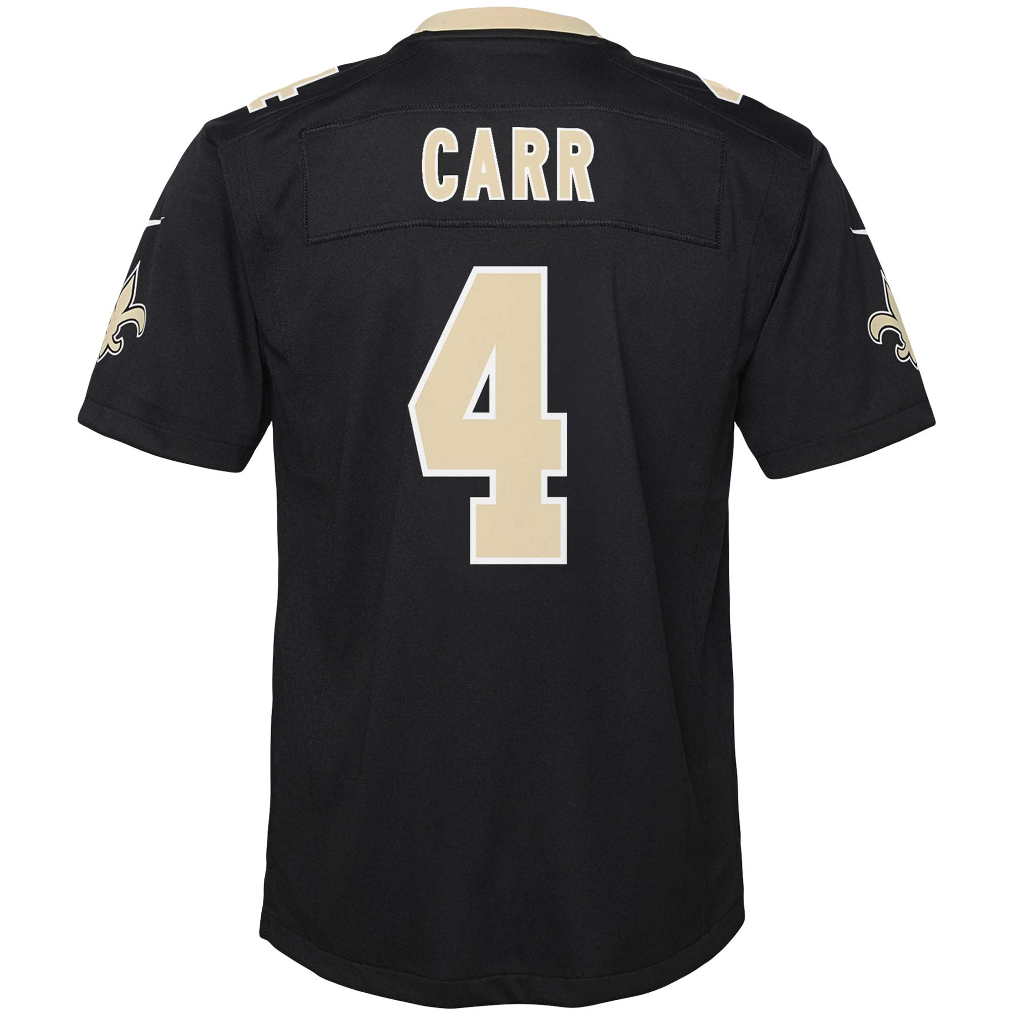 Derek Carr New Orleans Saints  Youth Game Jersey - Black