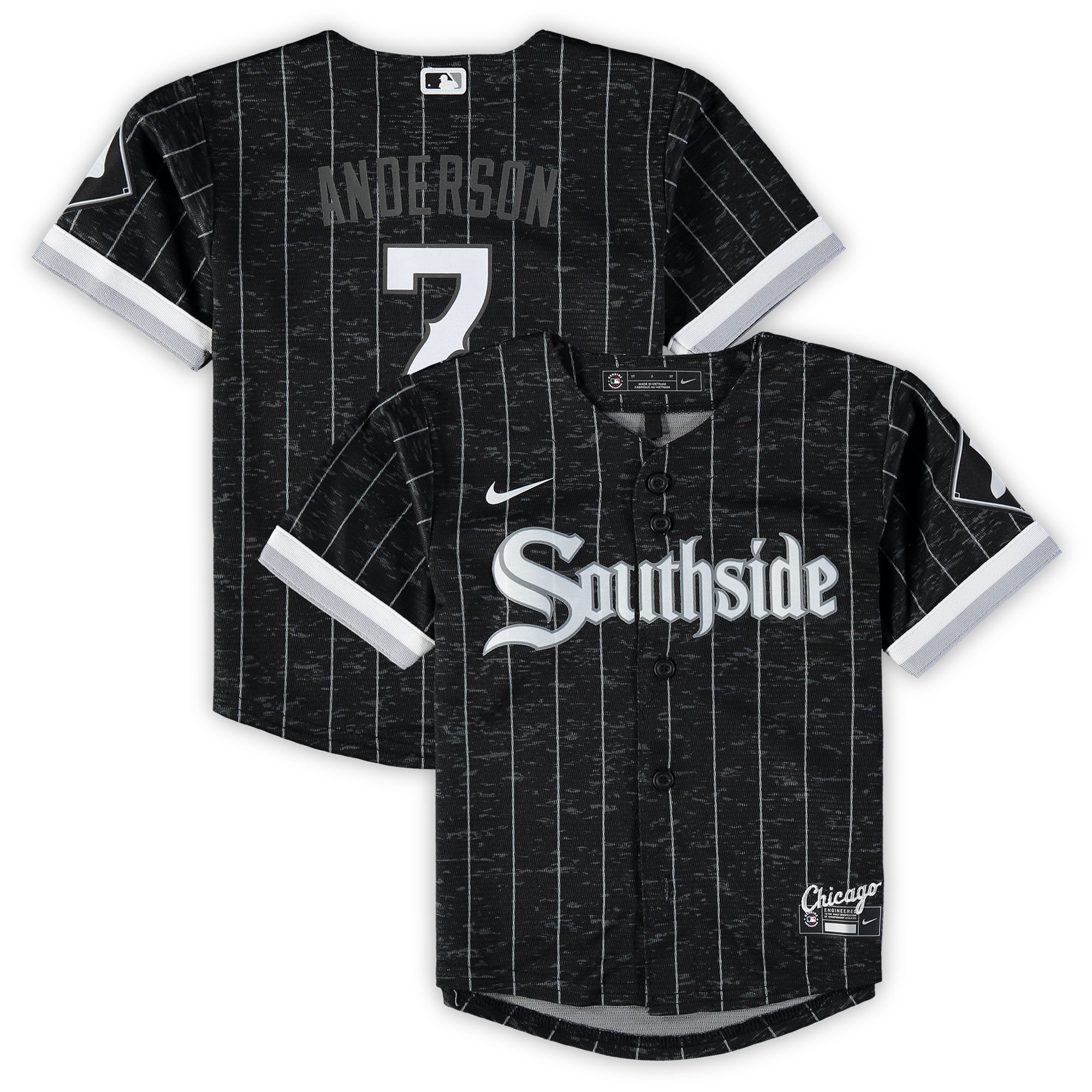 Tim Anderson Chicago White Sox  Infant City Connect Script Replica Jersey - Black